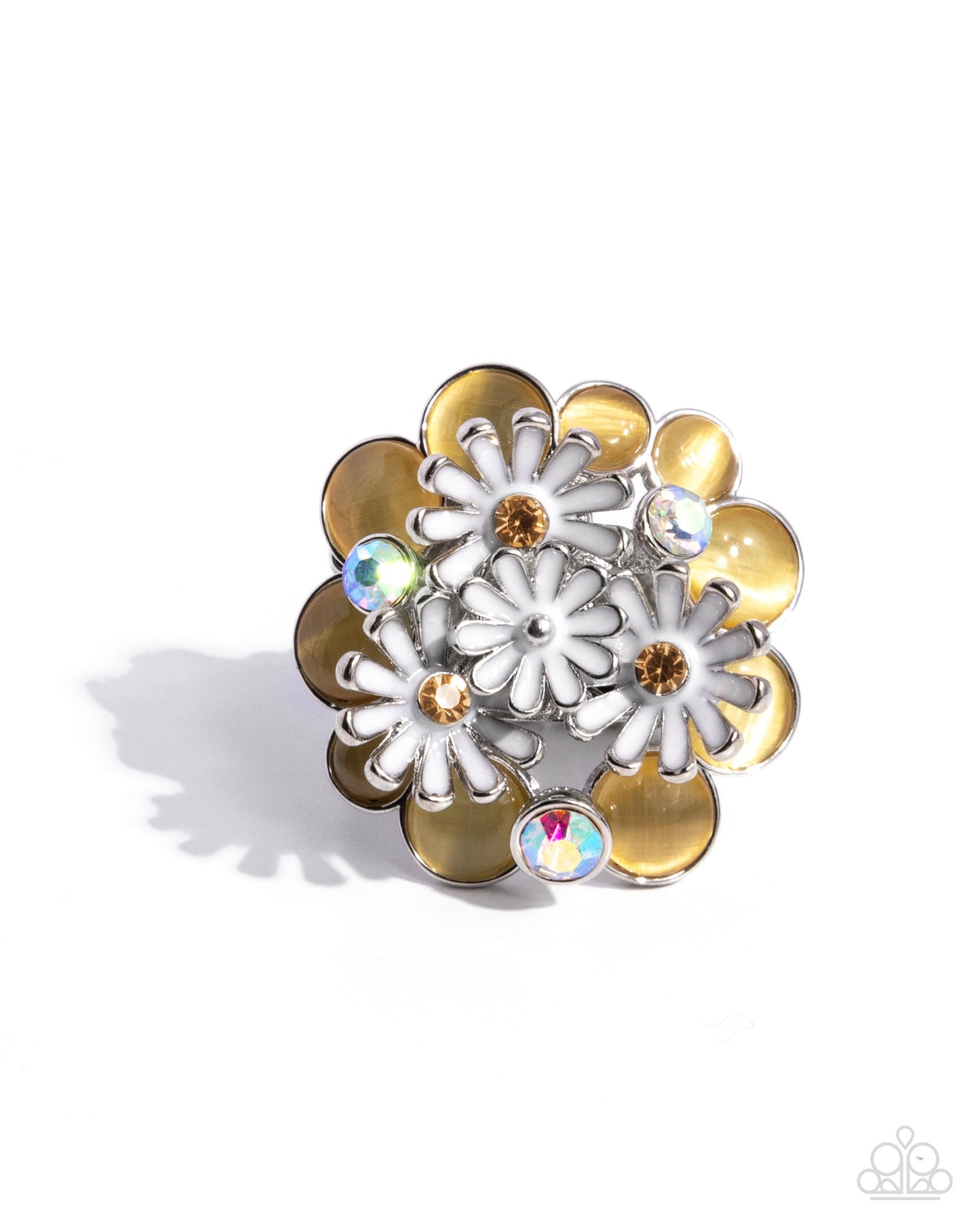 Boisterous Bouquet - yellow - Paparazzi ring