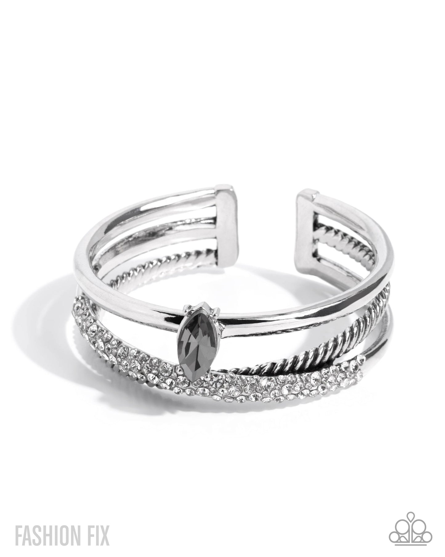 Bold Boundary - silver - Paparazzi bracelet