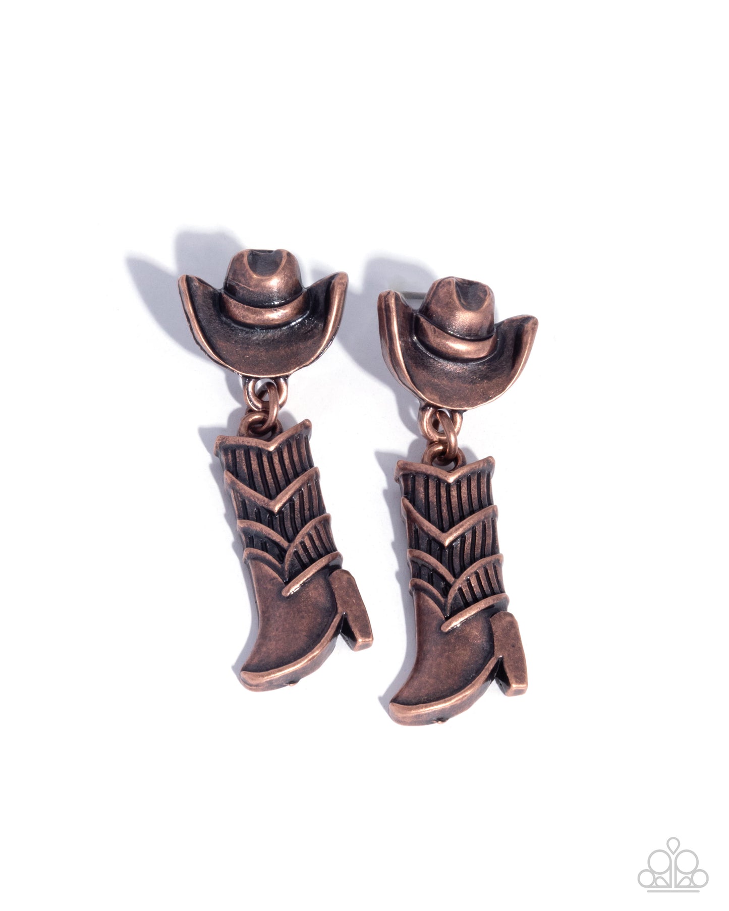 Boot Scootin Ballad - copper - Paparazzi earrings