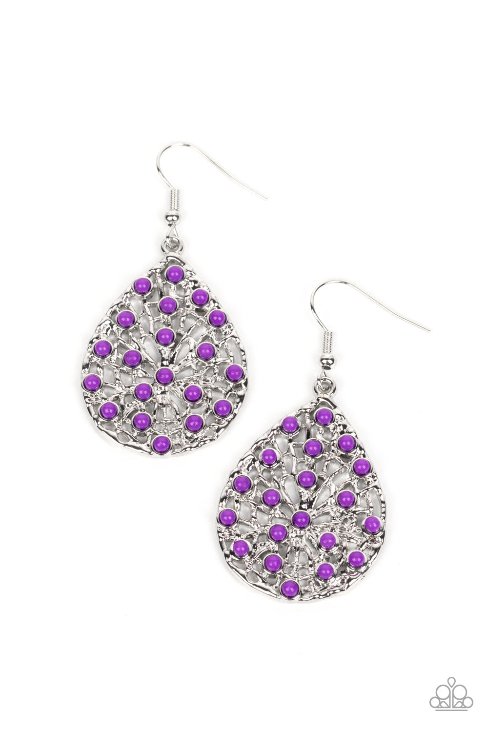 Botanical Berries - purple - Paparazzi earrings