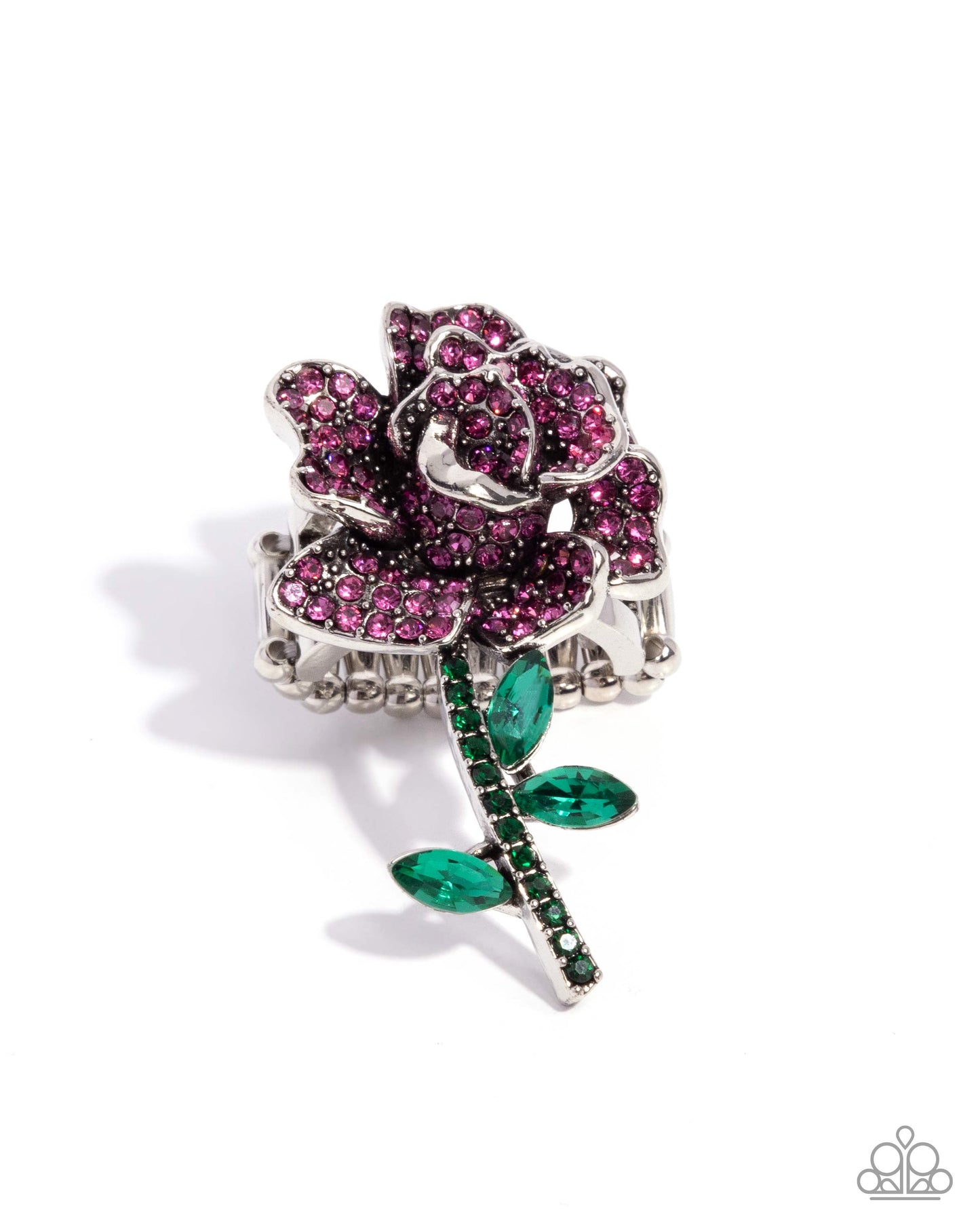 Boutonniere Bling - pink - Paparazzi ring