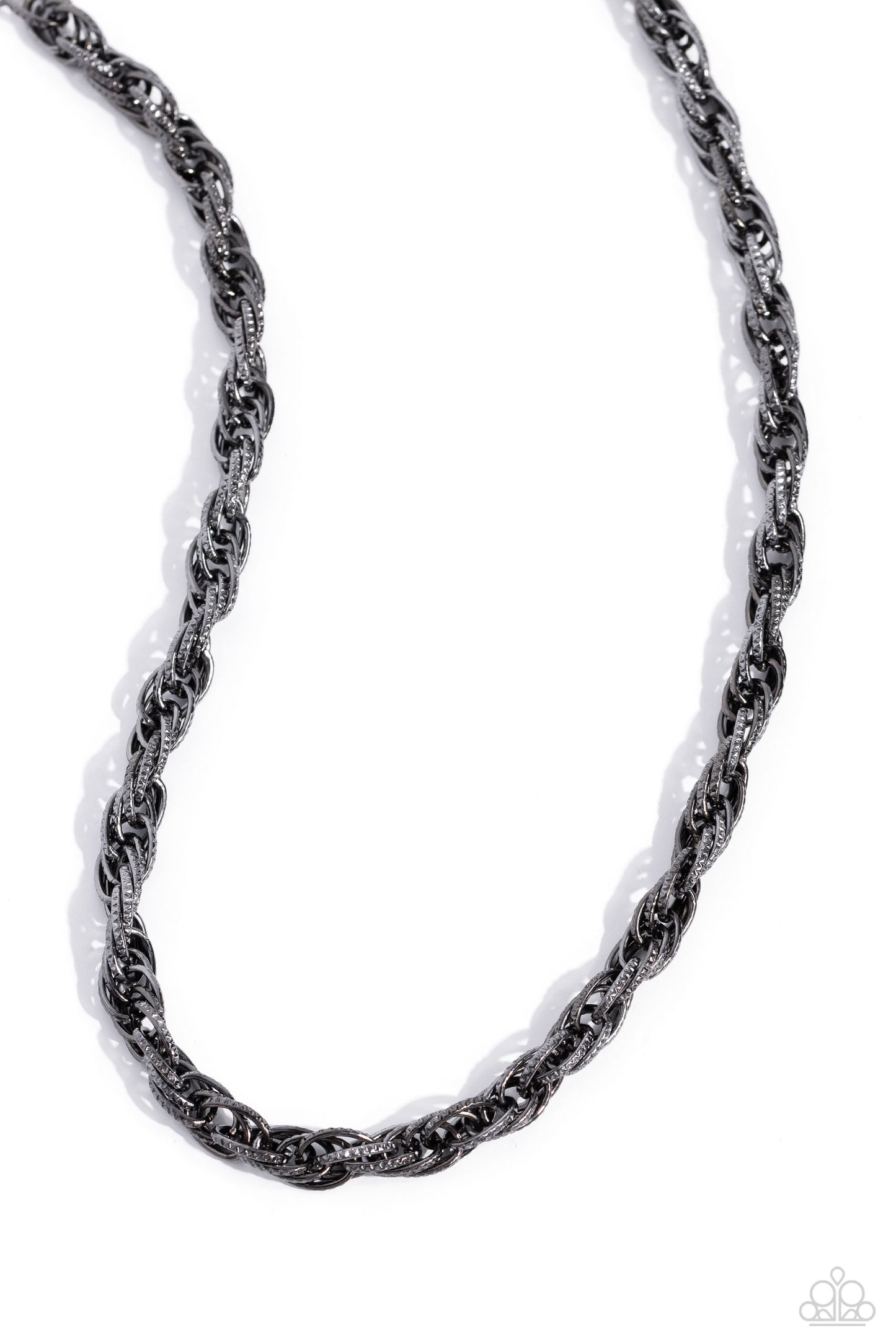 Braided Ballad - black - Paparazzi necklace