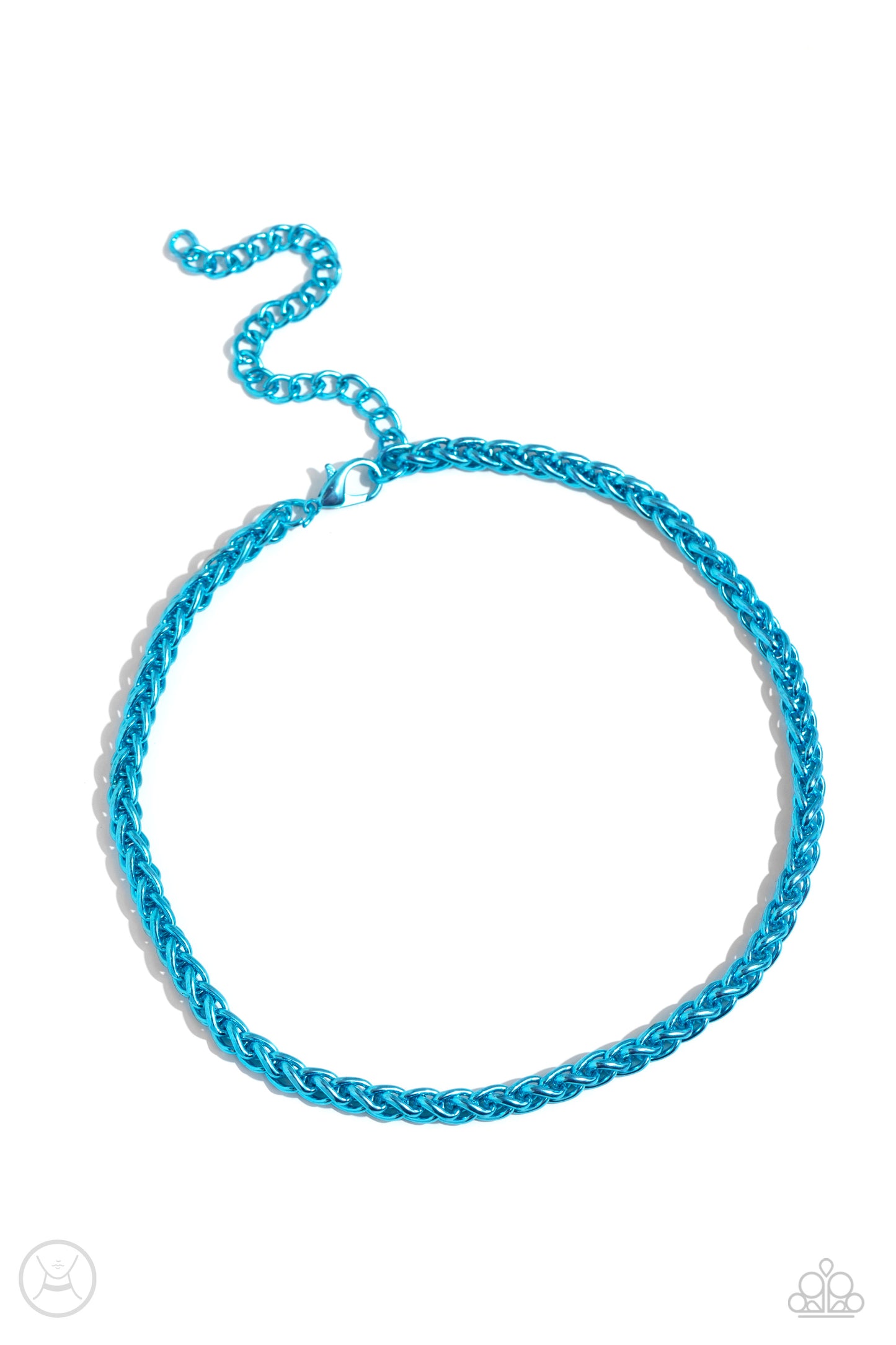 Braided Battalion - blue - Paparazzi necklace