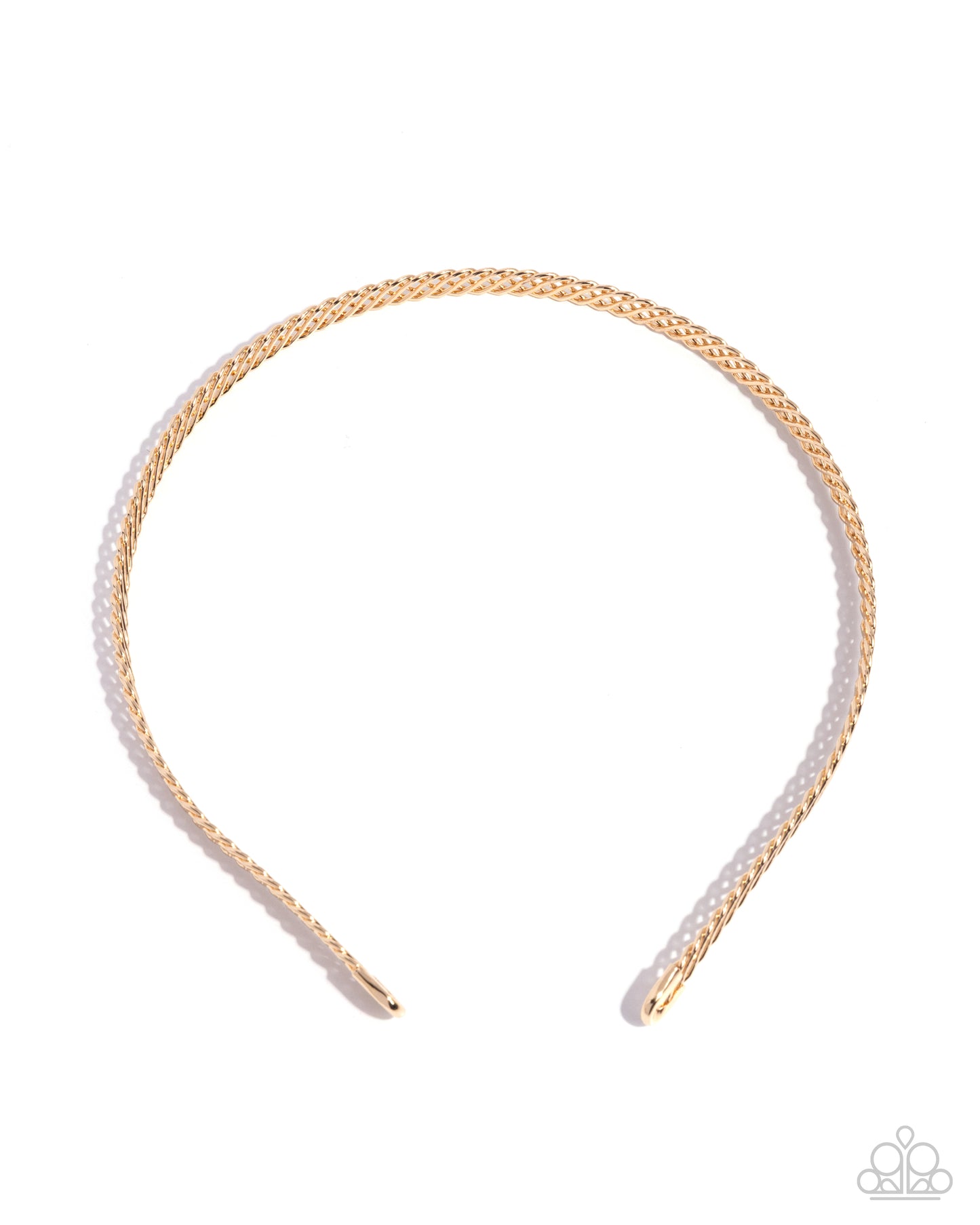 Braided Behavior - gold - Paparazzi headband