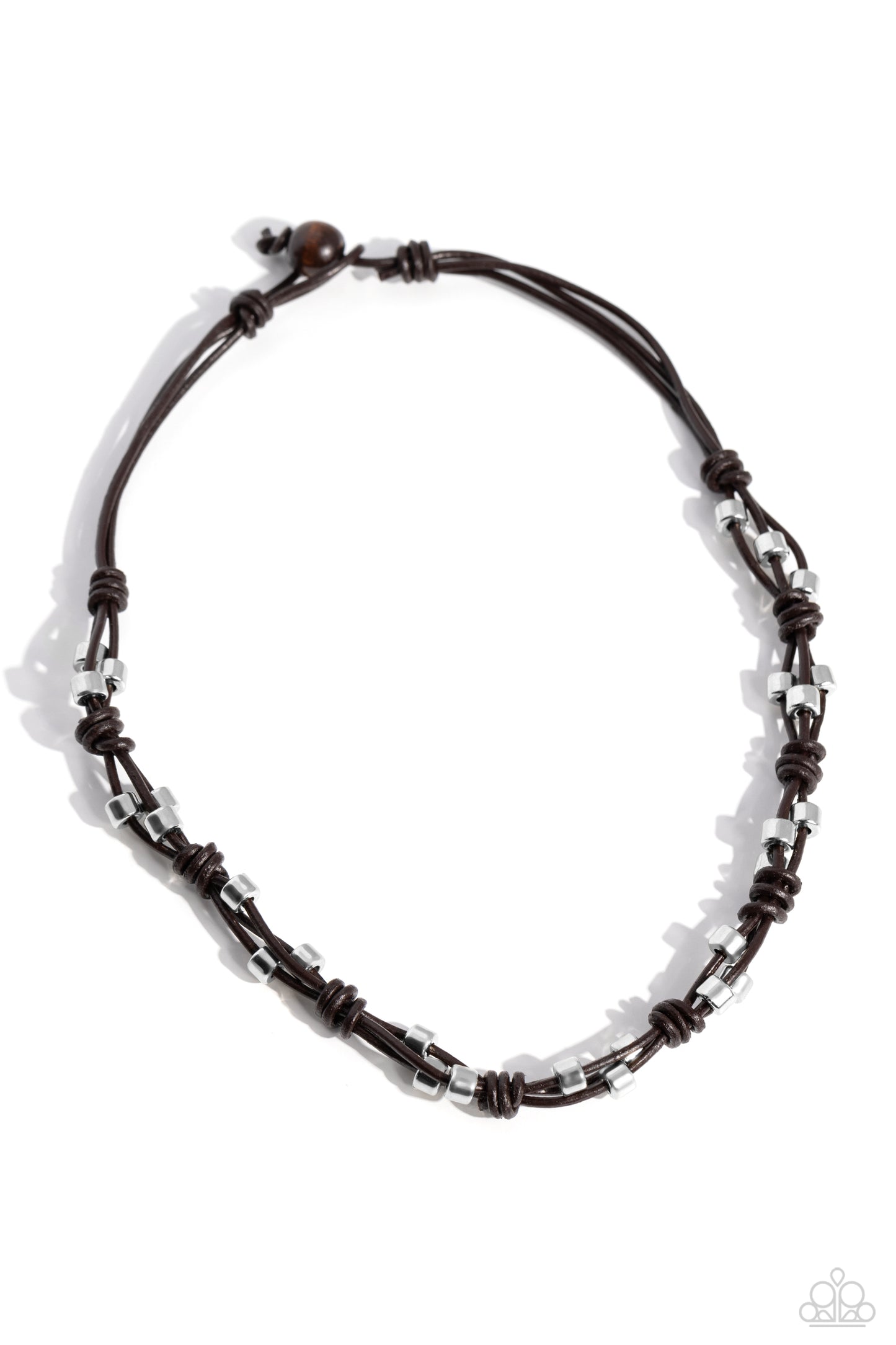 Braided Brawl - brown - Paparazzi MENS necklace