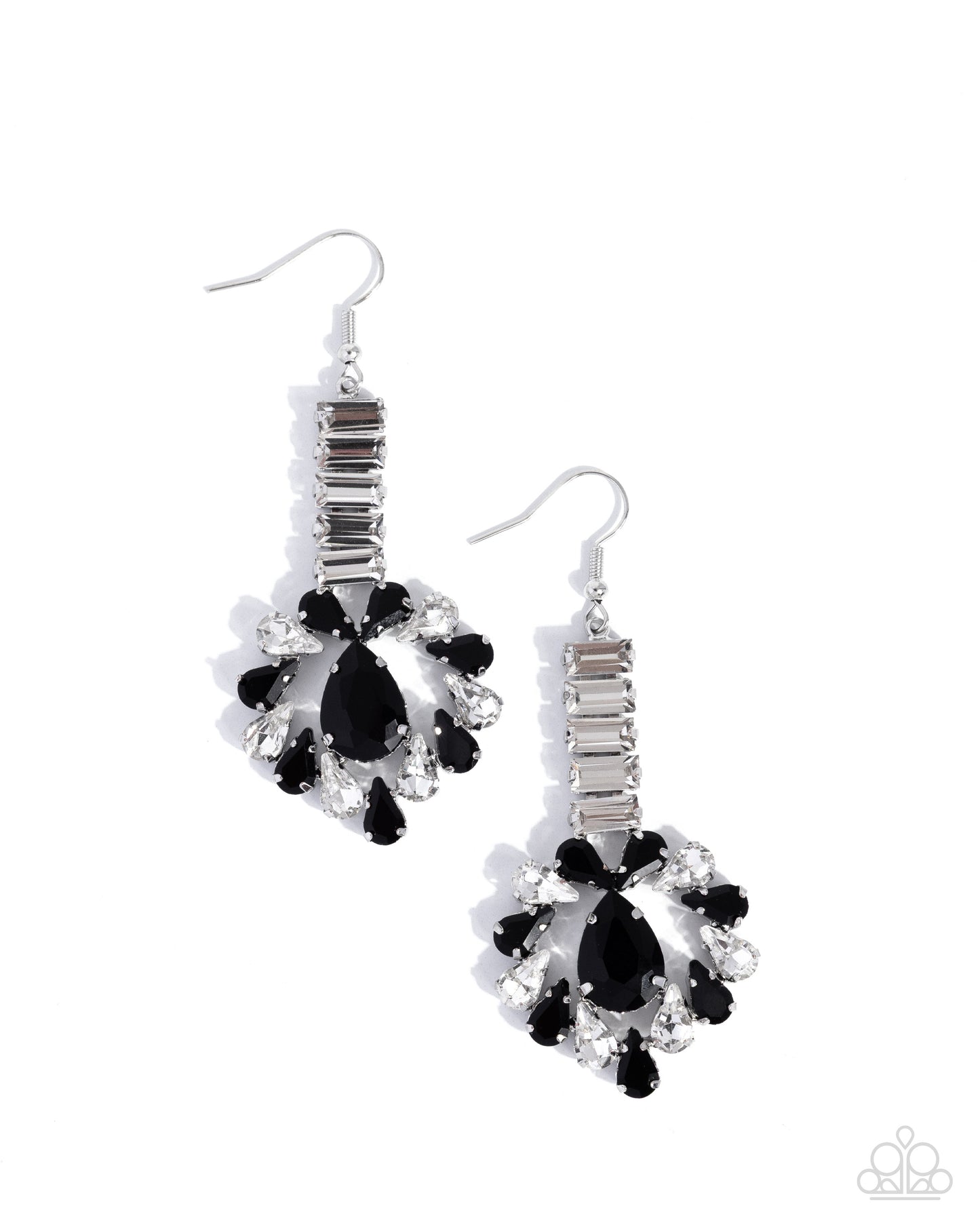 Bright Balance - black - Paparazzi earrings