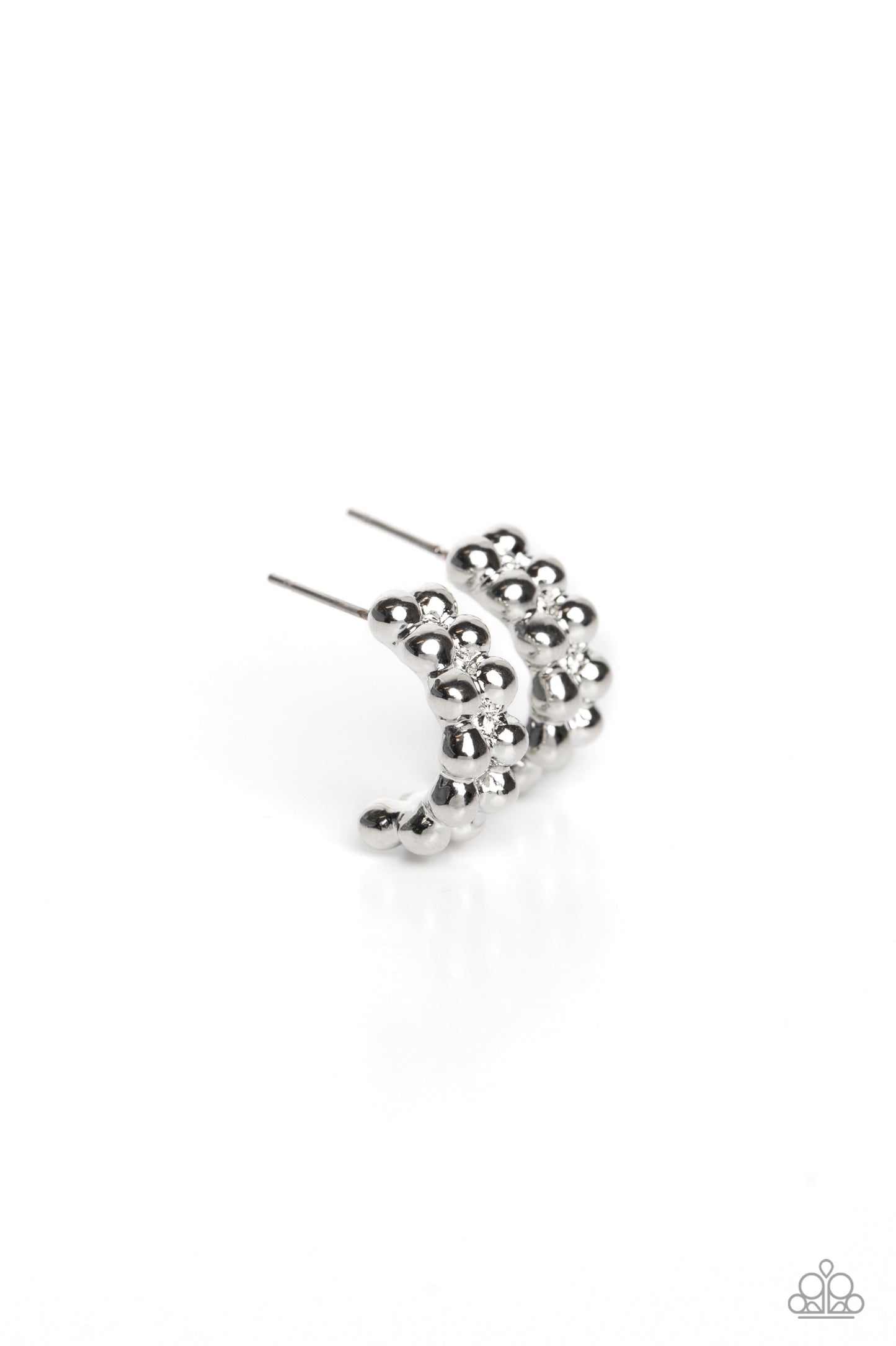 Bubbling Beauty - silver - Paparazzi earrings