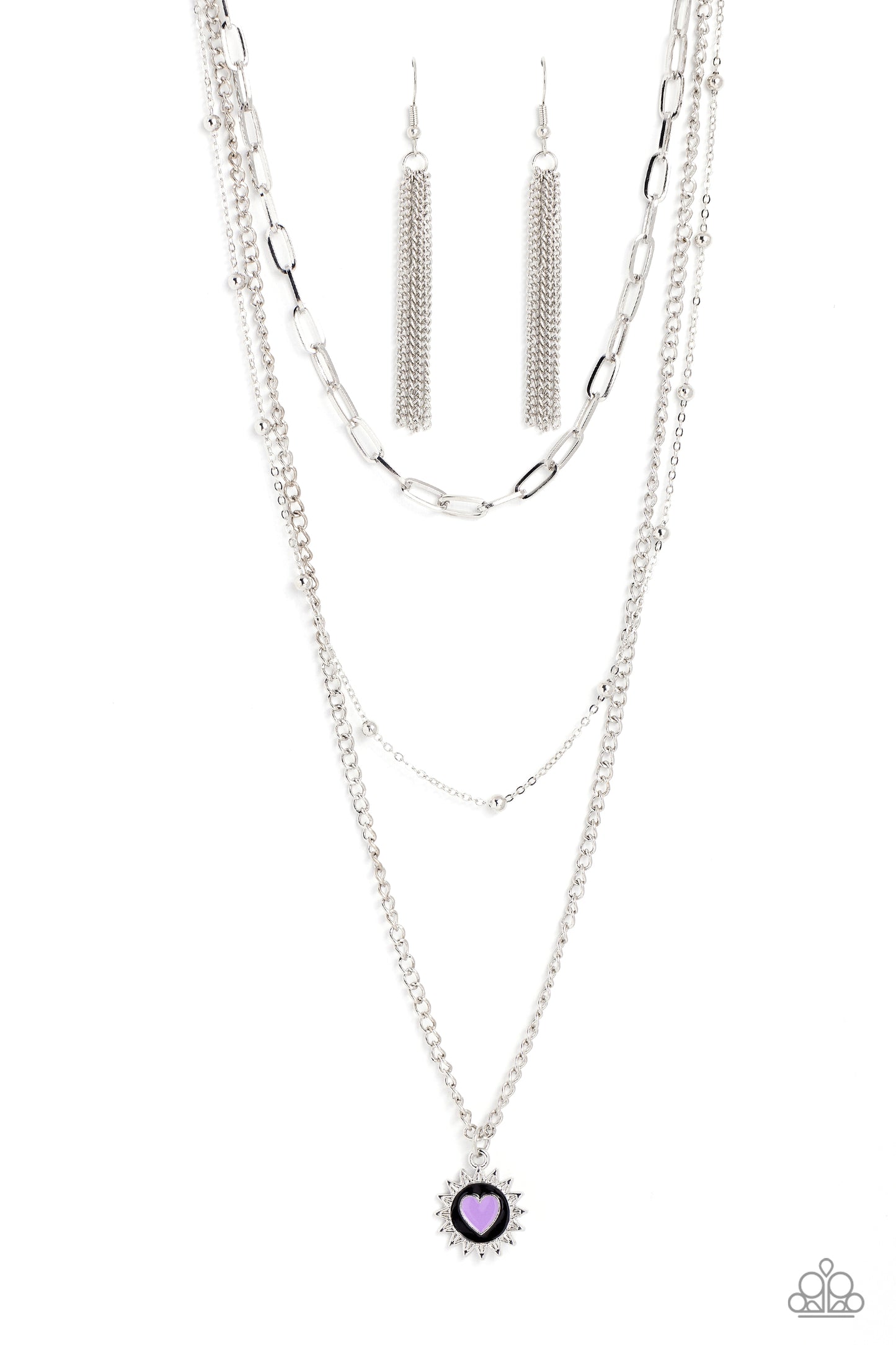 Burning Love - black - Paparazzi necklace