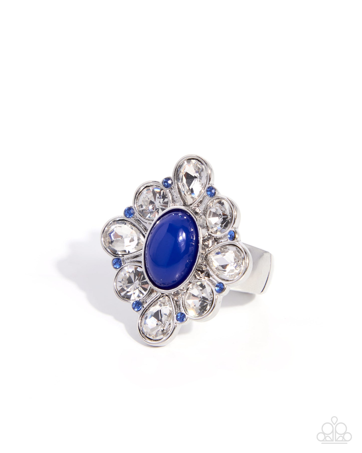 Bursting Bloom - blue - Paparazzi ring