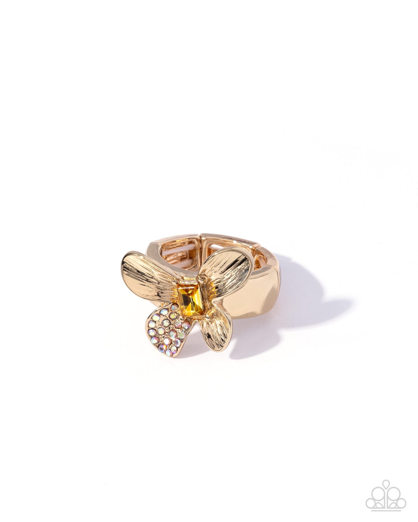 Butterfly Belief - yellow - Paparazzi ring