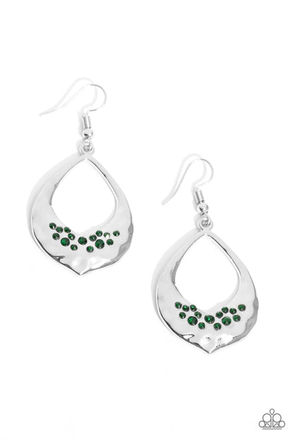 CACHE Reserve - green - Paparazzi earrings