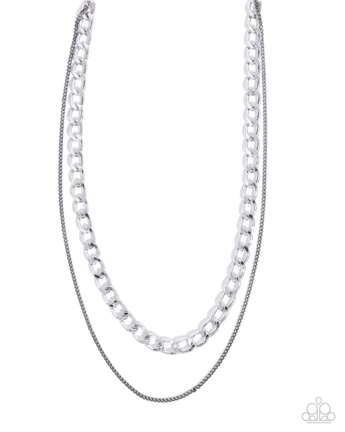 CHAIN-ge of Heart - silver - Paparazzi necklace