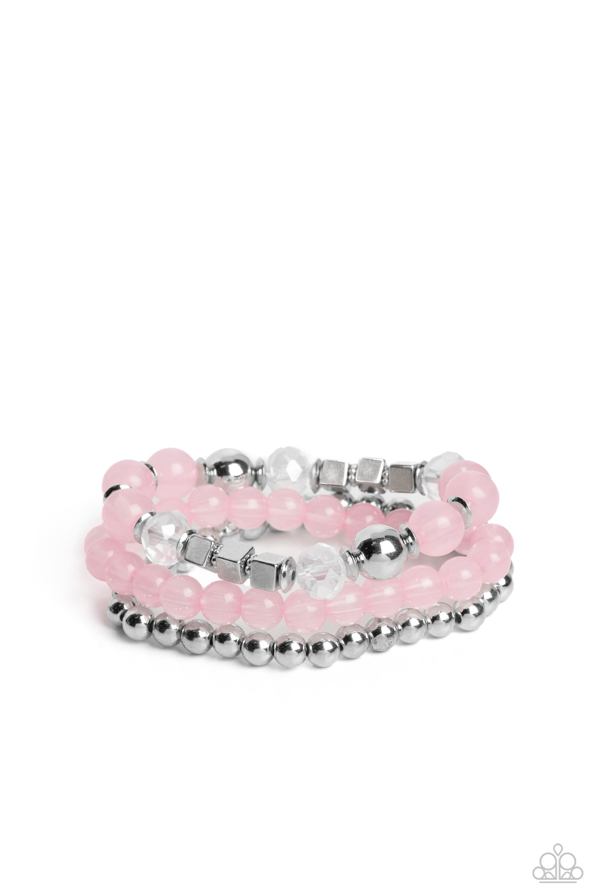 CUBE Your Enthusiasm - pink - Paparazzi bracelet