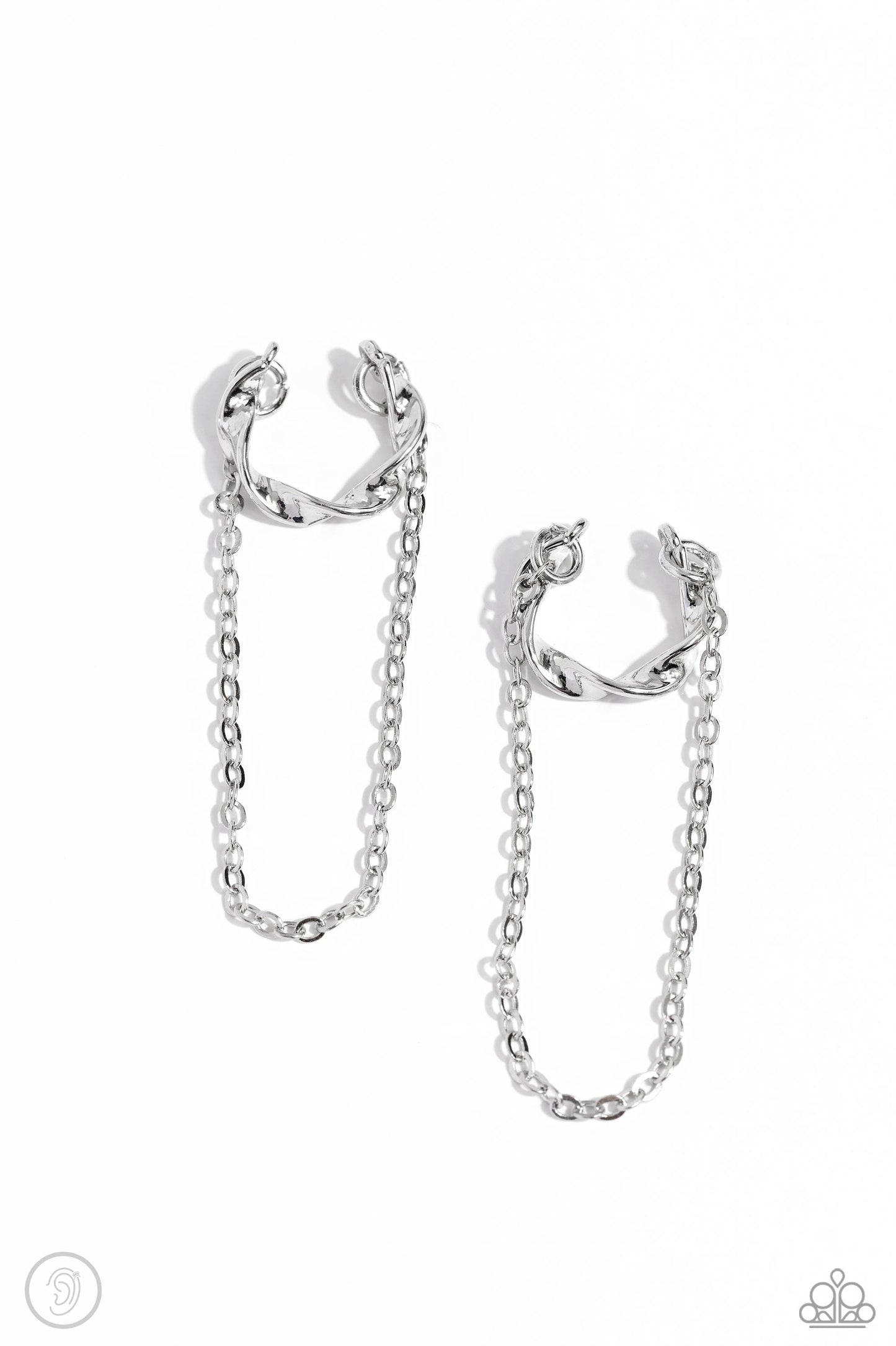 CUFF Hanger - silver - Paparazzi ear cuff
