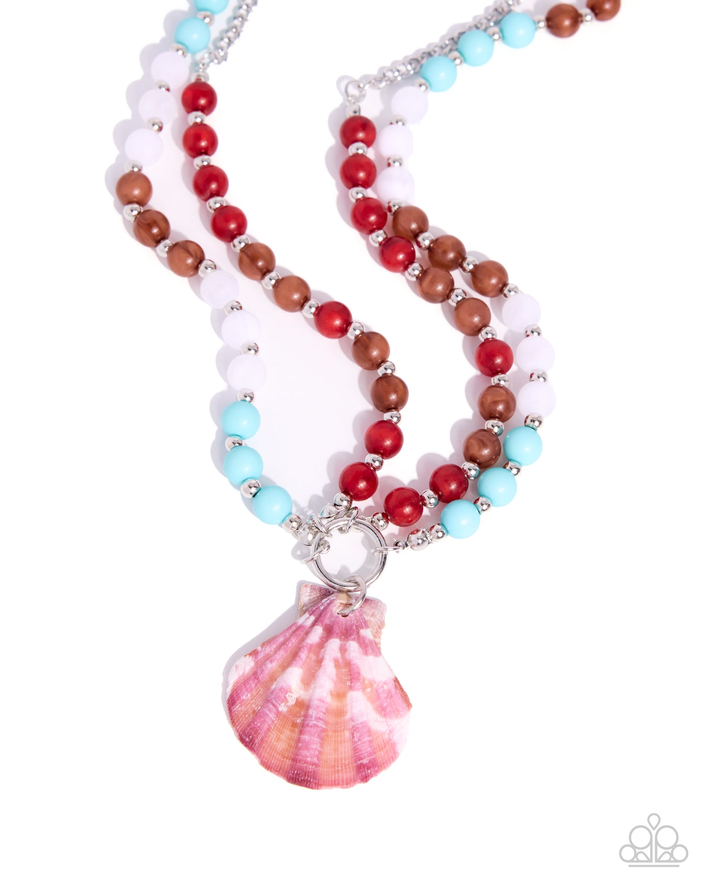 Calmly Coastal - red - Paparazzi necklace
