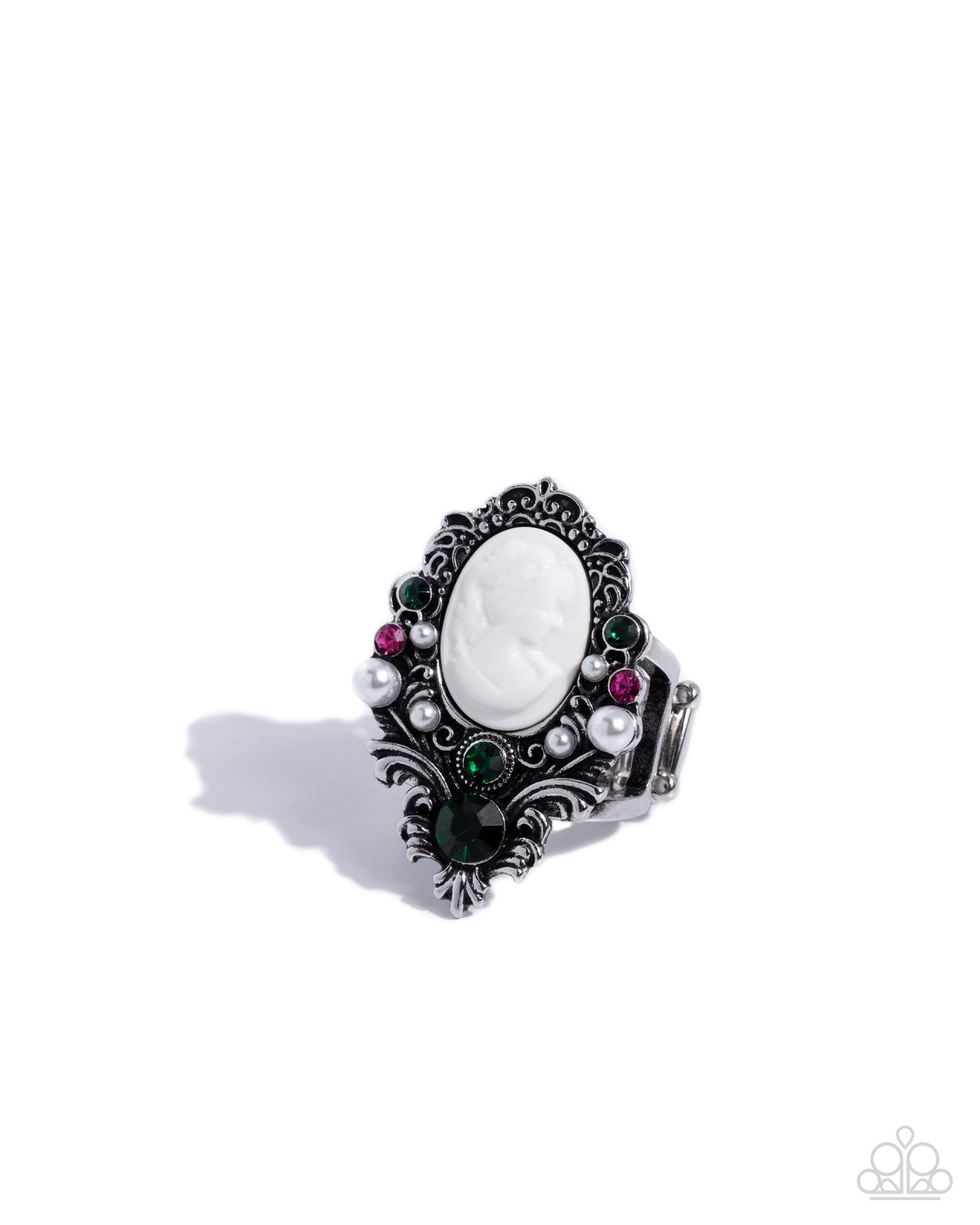 Cameo Clarity - green - Paparazzi ring