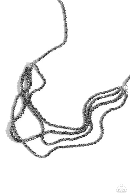 Candescent Cascade - silver - Paparazzi necklace