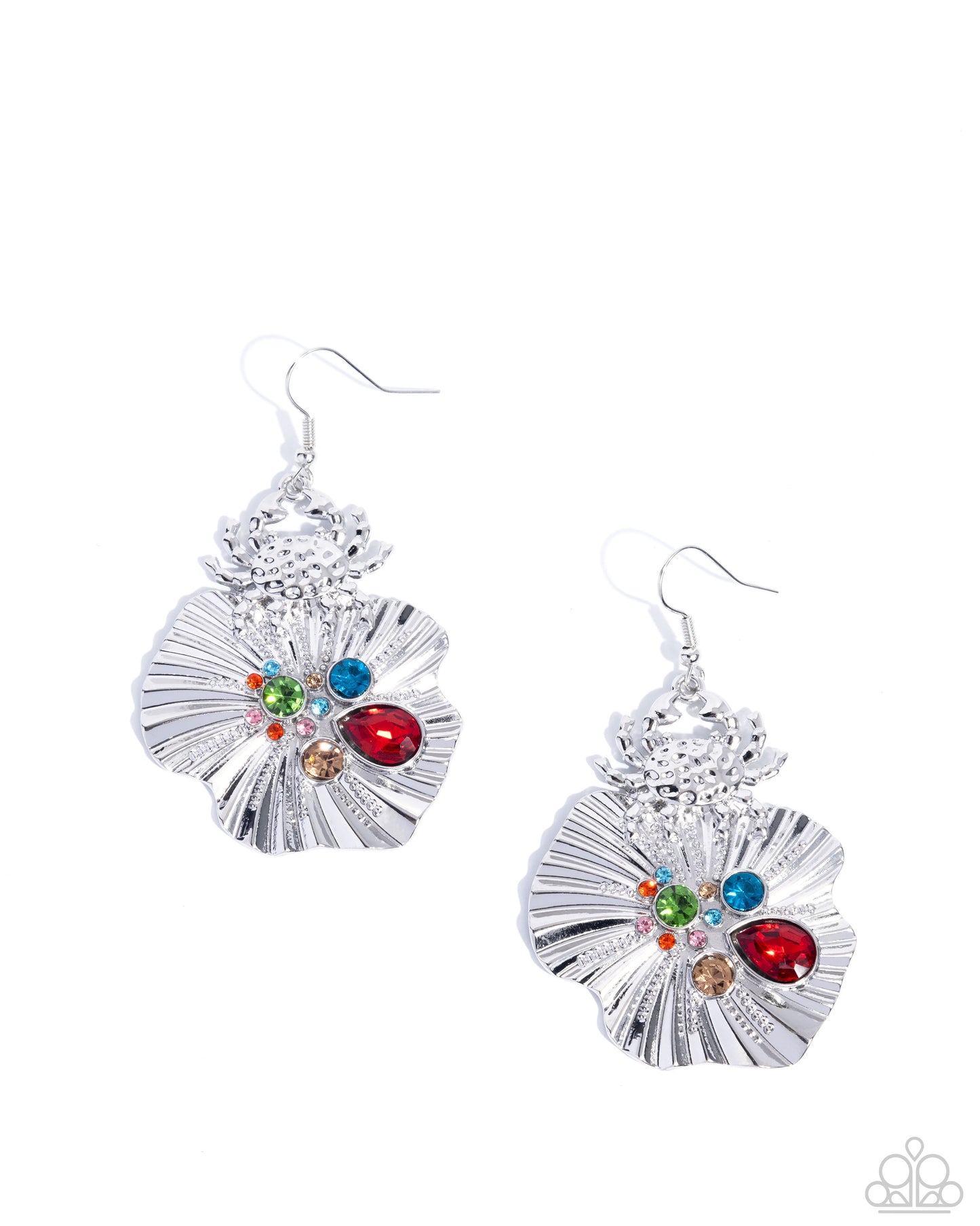 Capricious Crab - red - Paparazzi earrings