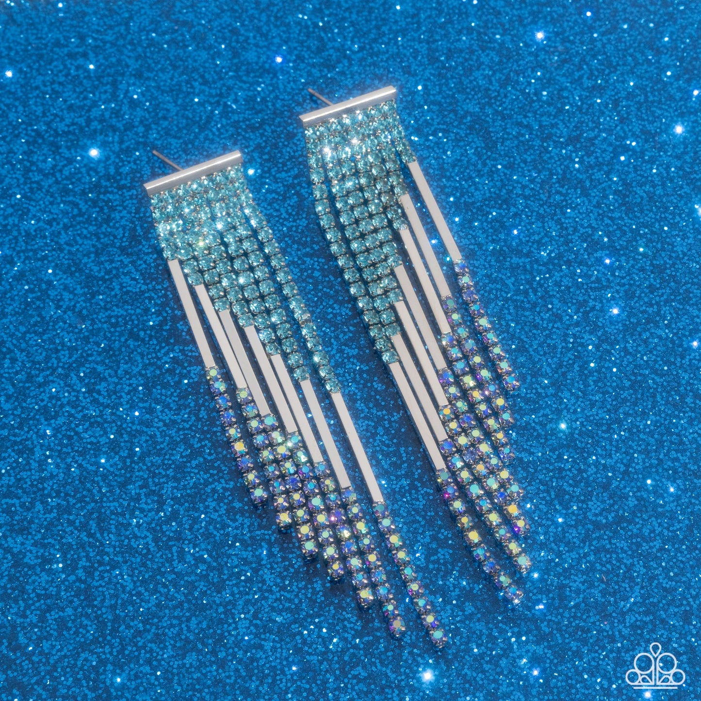 Careless Cascade - blue - Paparazzi earrings