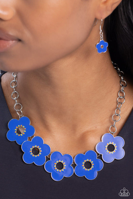 Cartoon Couture - blue - Paparazzi necklace