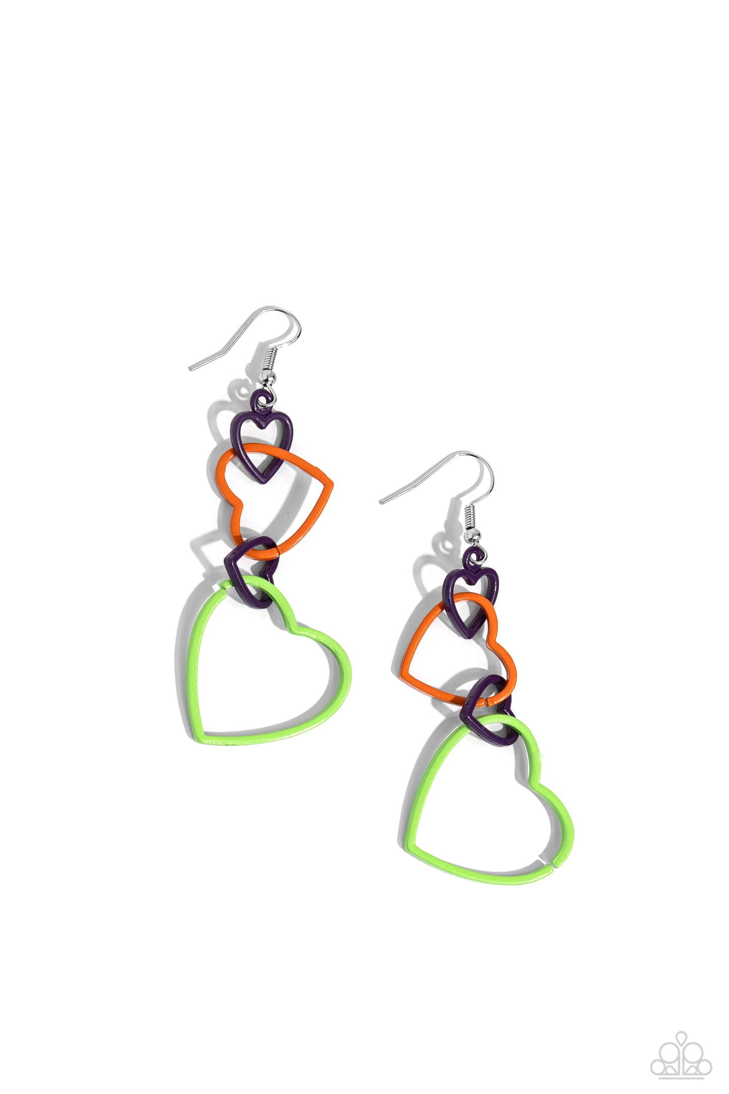 Cascading Crush - multi - Paparazzi earrings