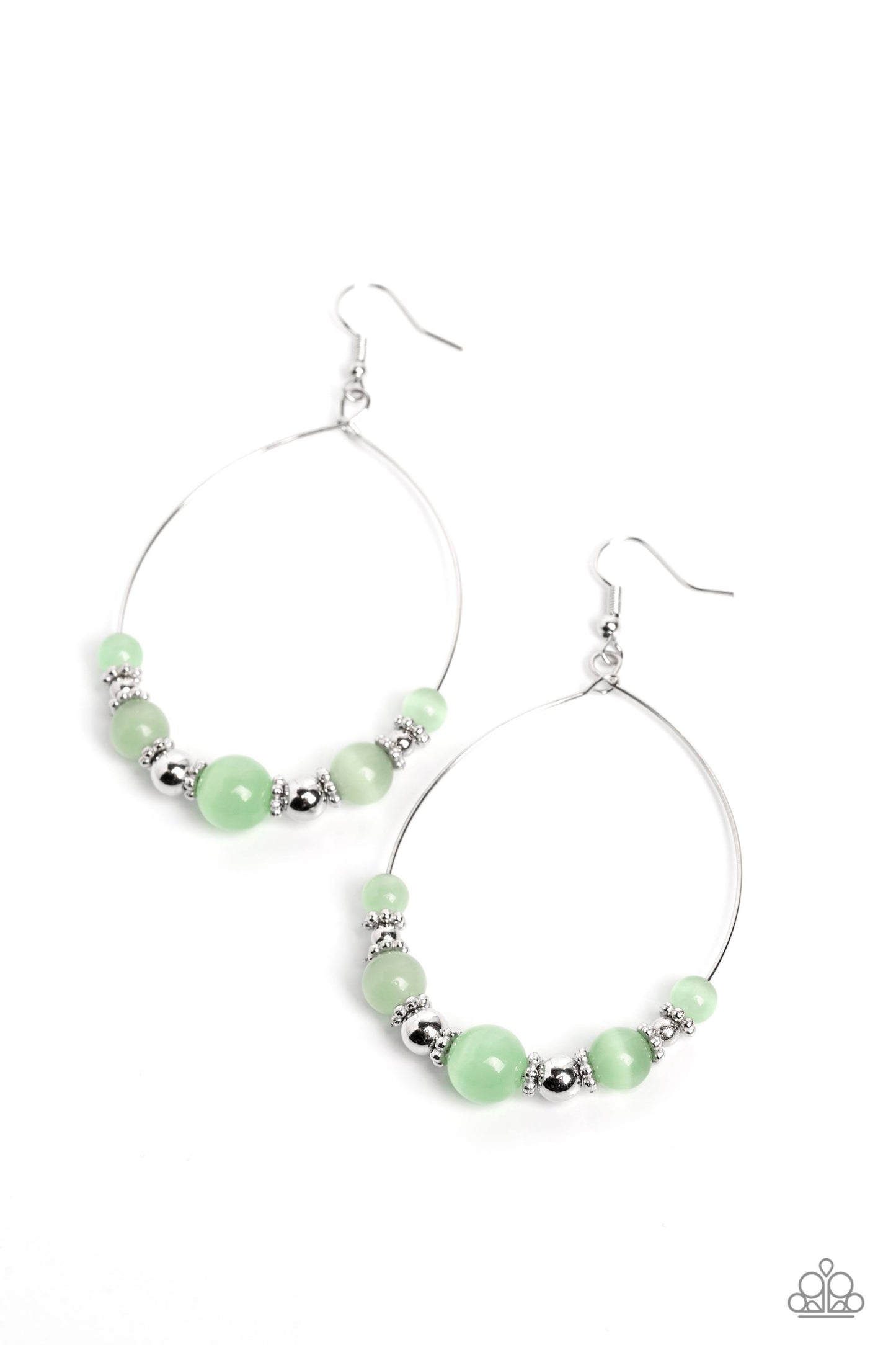 Cats Eye Charisma - green - Paparazzi earrings