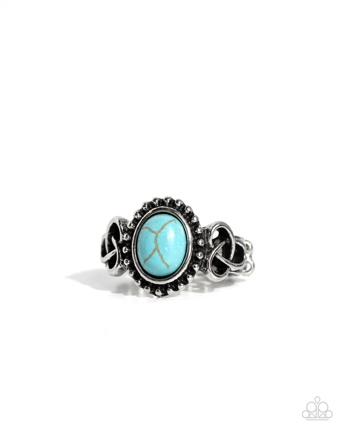 Celtic KNOT-out - blue - Paparazzi ring