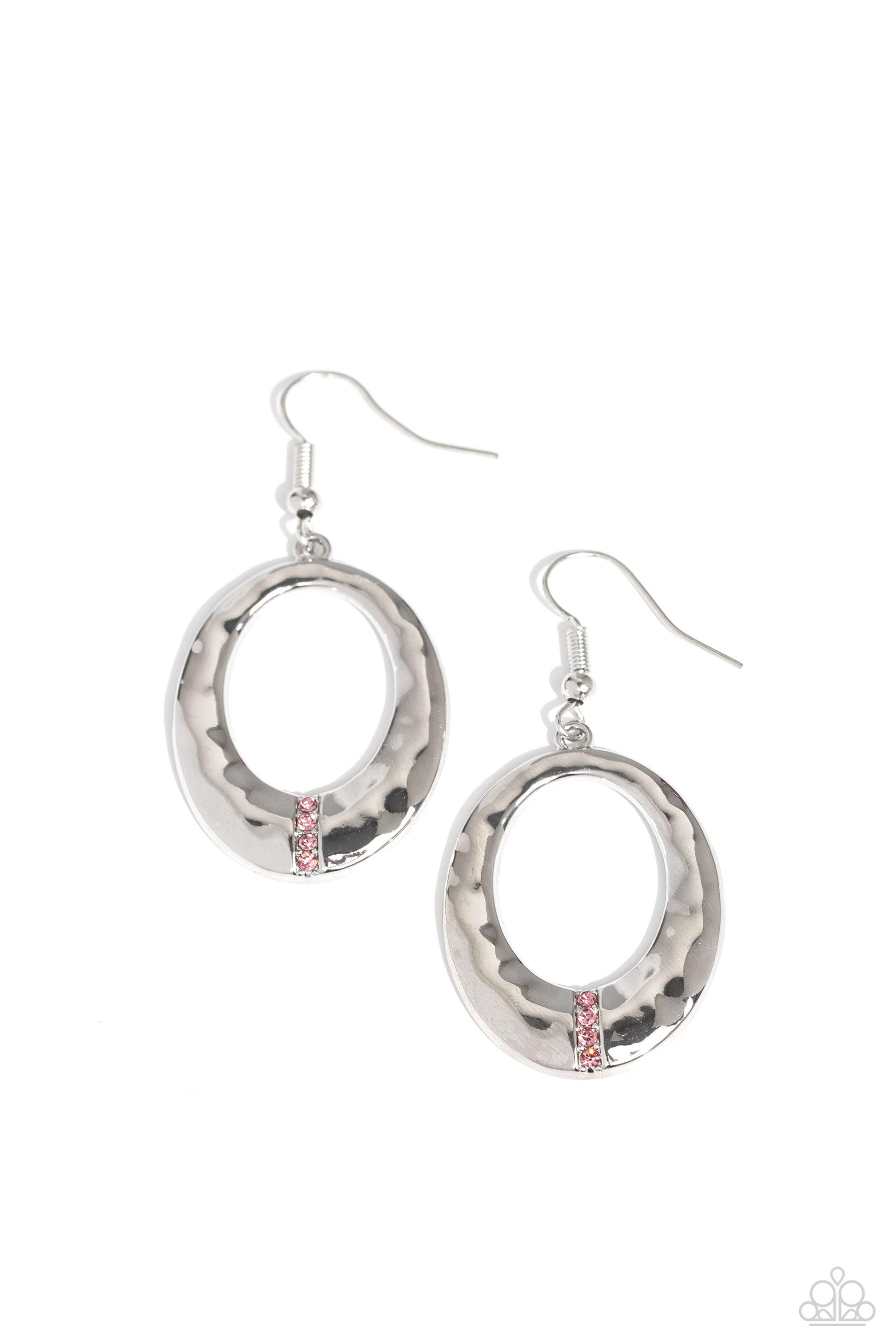 Center Stage Classic - pink - Paparazzi earrings