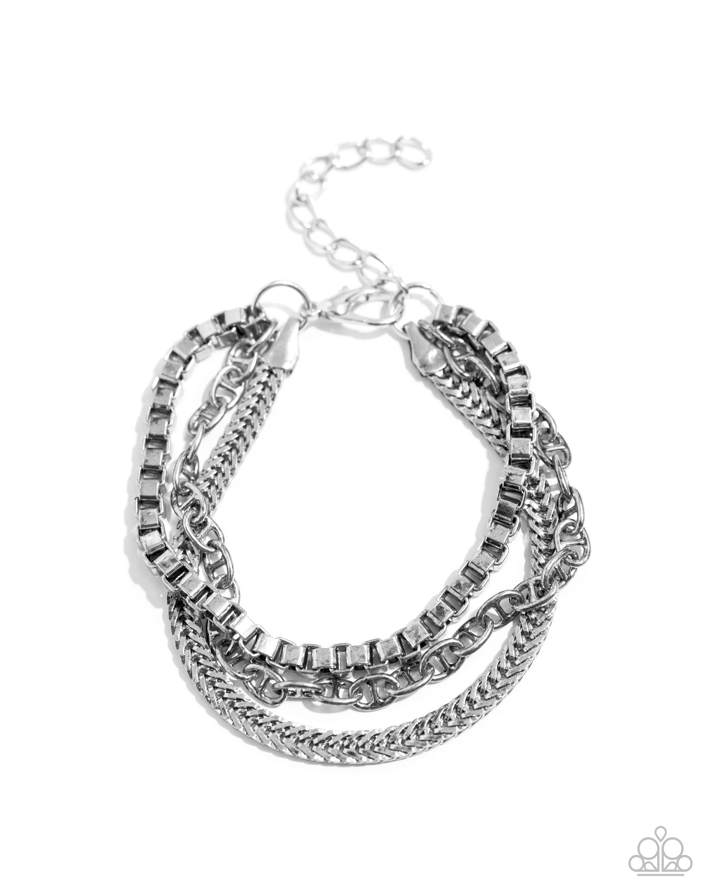 Chain Cabaret - silver - Paparazzi MENS bracelet
