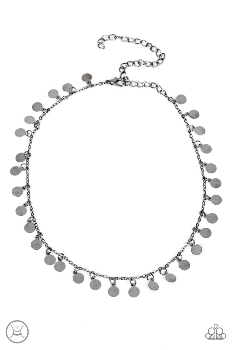 Champagne Catwalk - black - Paparazzi necklace