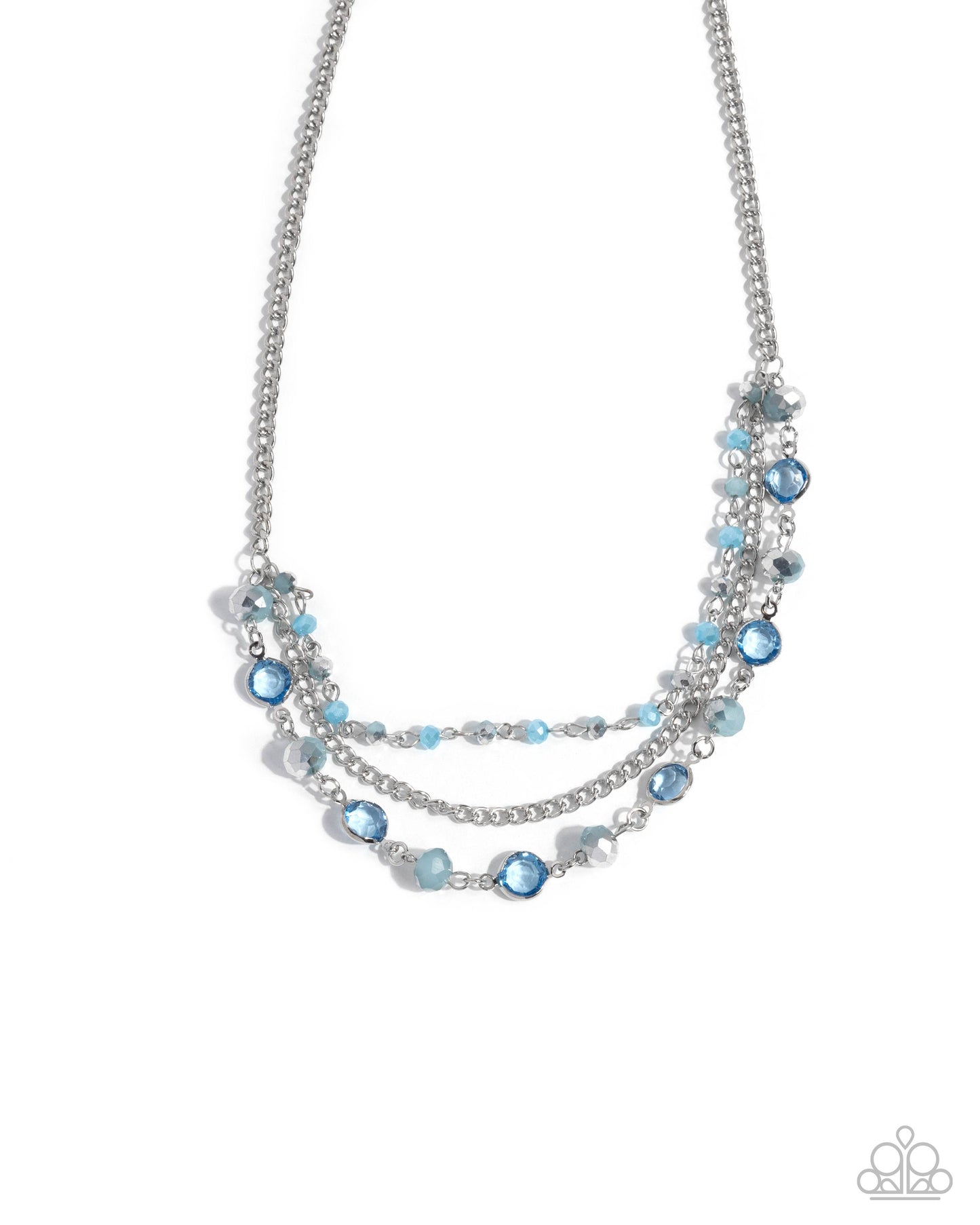 Charismatic Cascade - blue - Paparazzi necklace