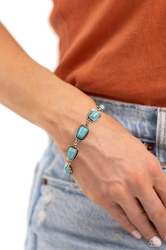 Chasing Canyons - blue - Paparazzi bracelet