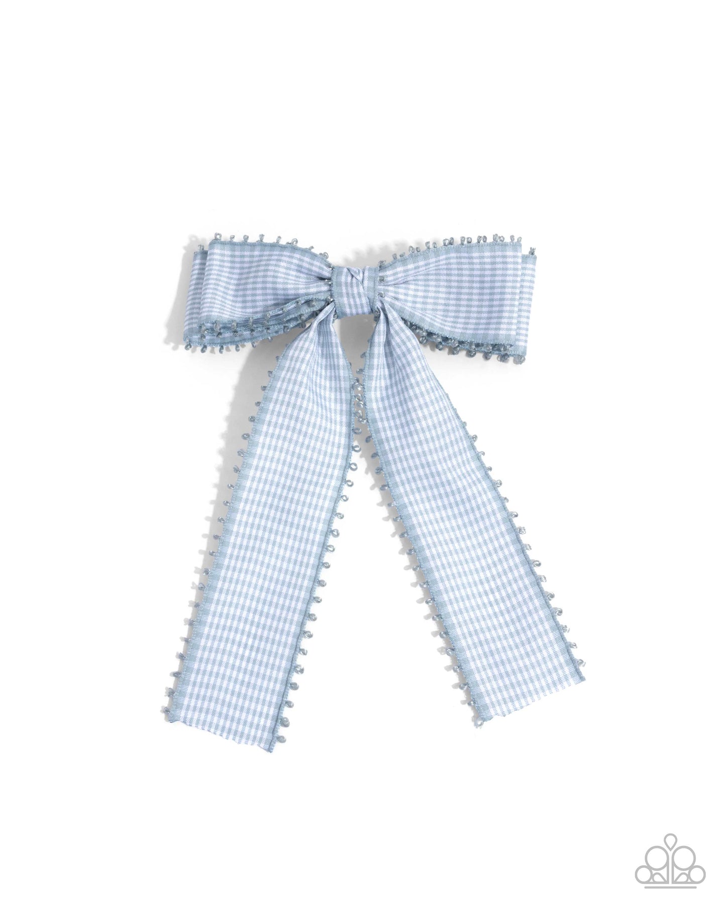 Checkered Chic - blue - Paparazzi hair clip