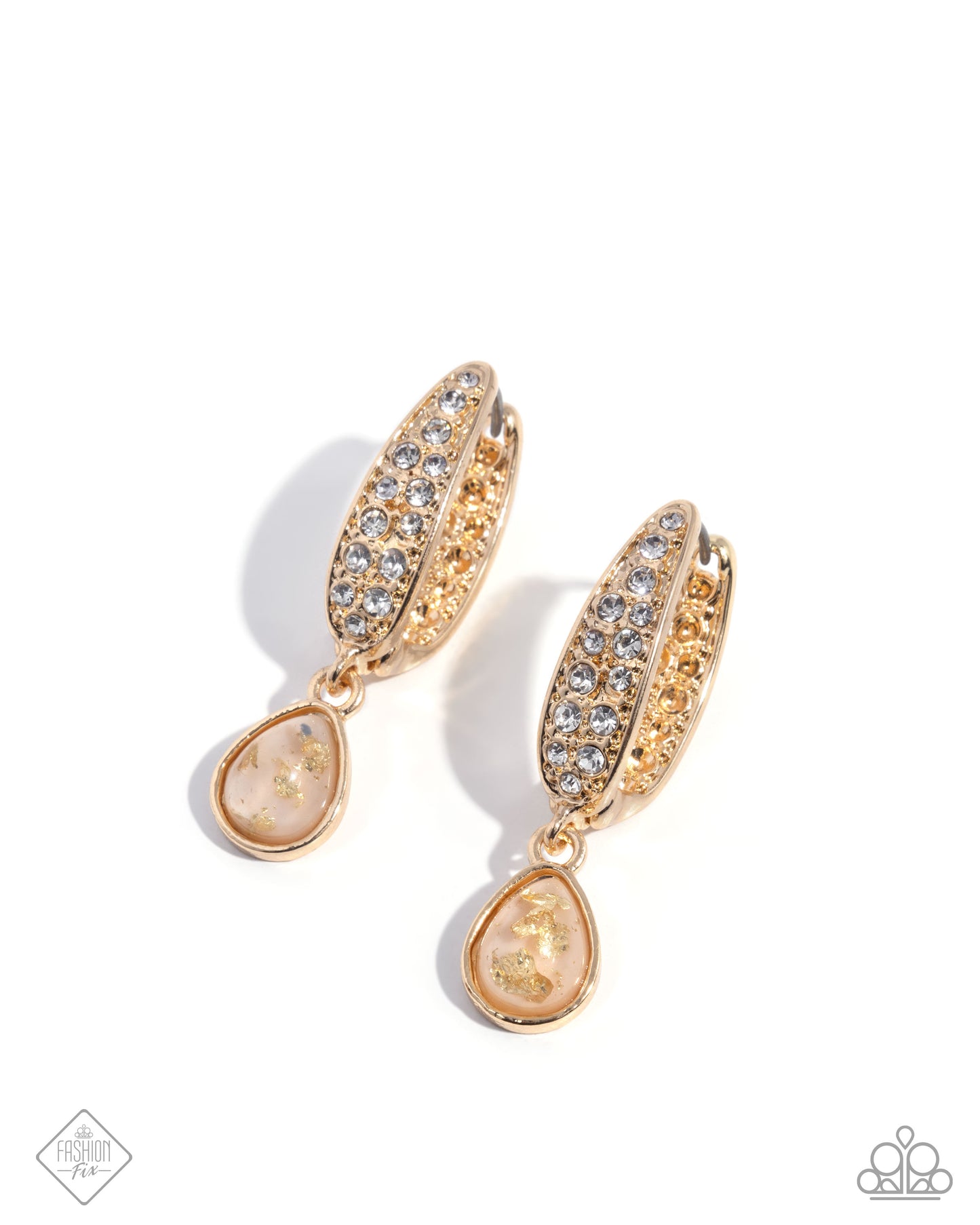 Cheerful Care - gold - Paparazzi earrings