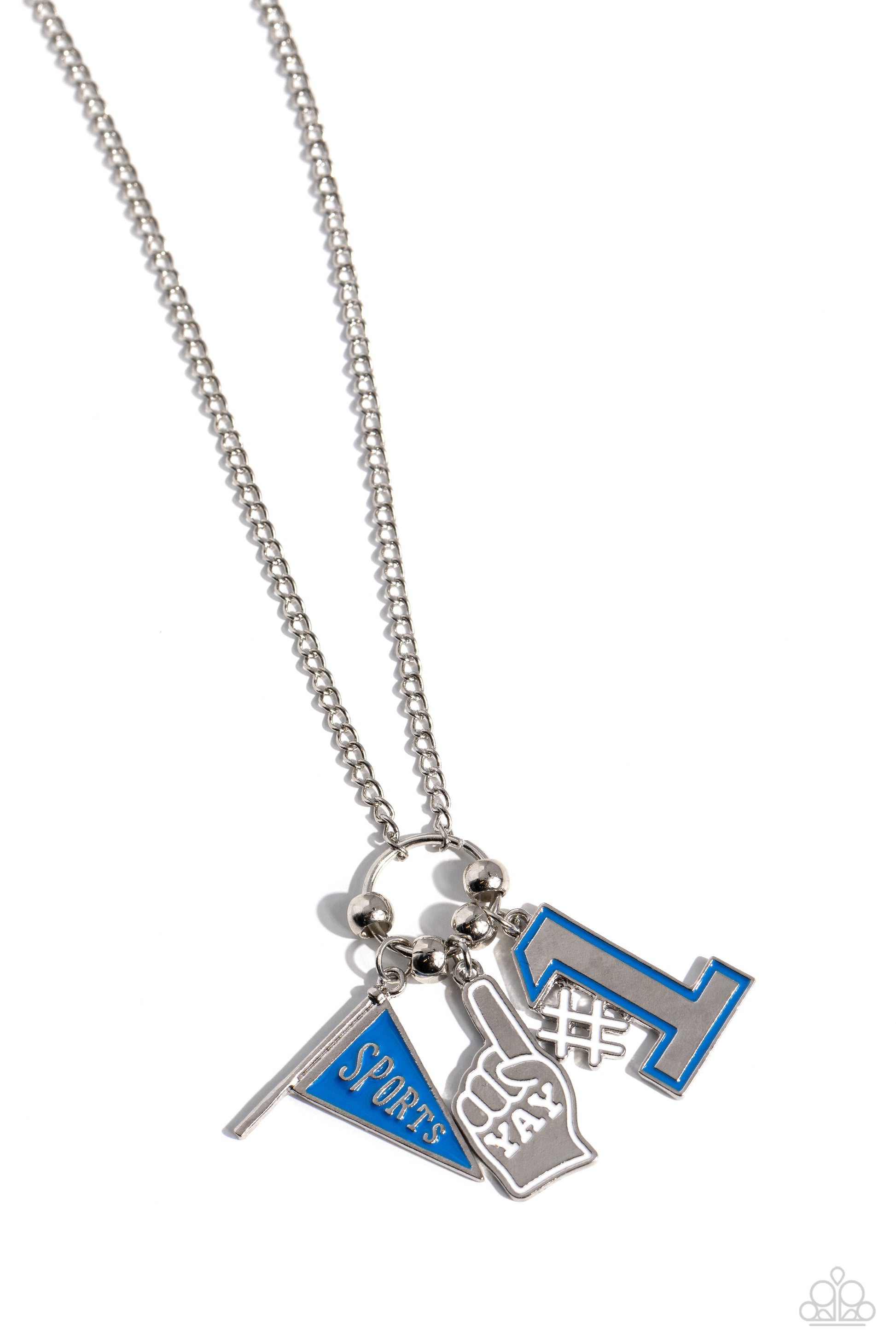 Cheering Section - blue - Paparazzi necklace
