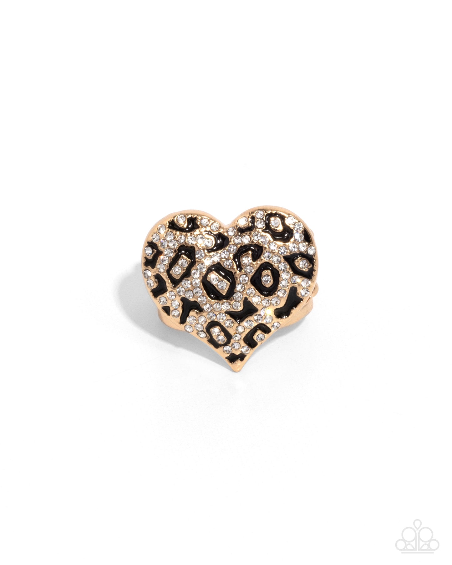 Cheetah Cameo - gold - Paparazzi ring