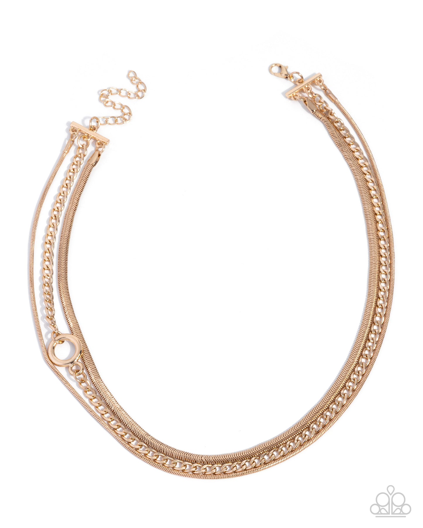 Chic Intuition - gold - Paparazzi necklace