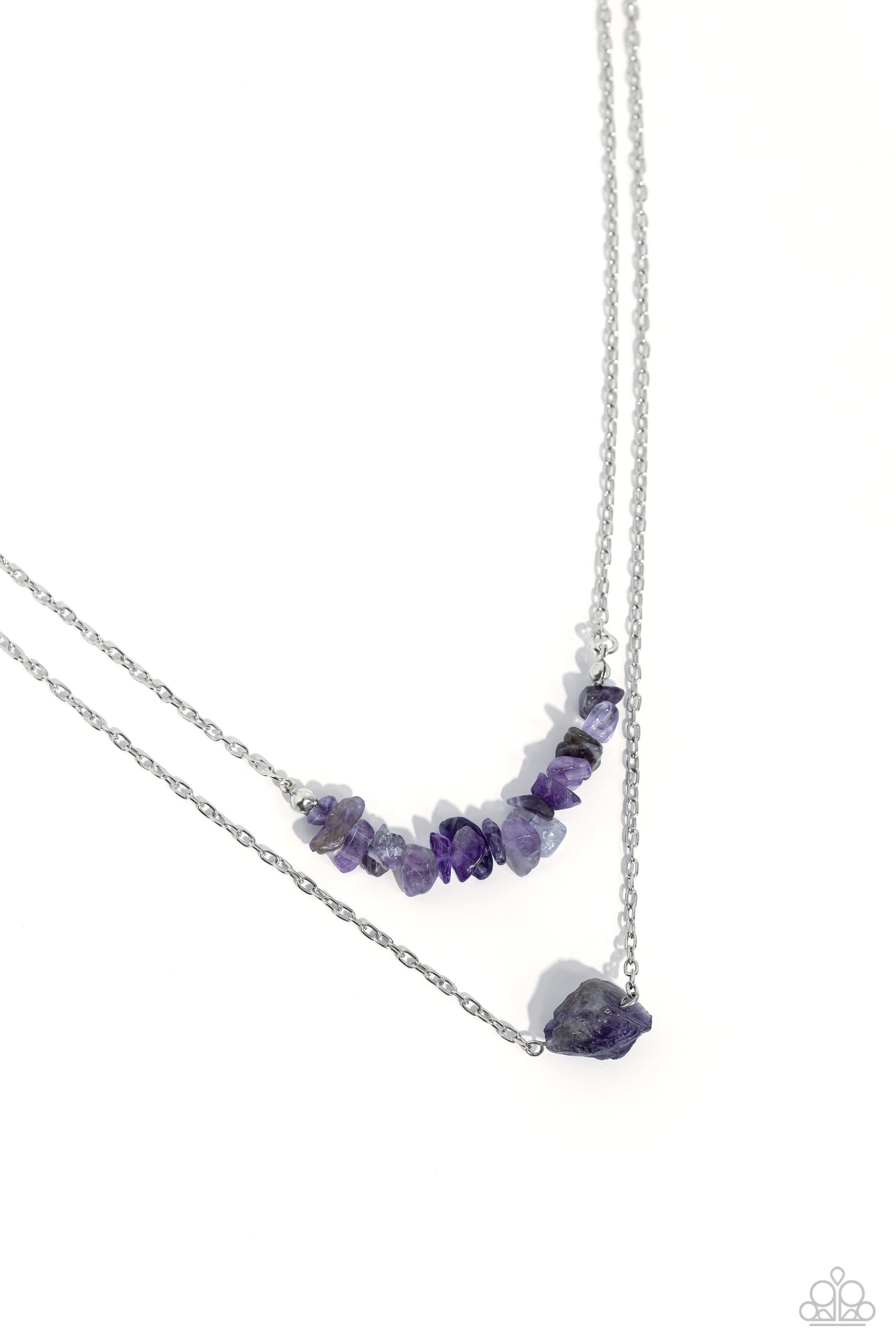 Chiseled Caliber - purple - Paparazzi necklace