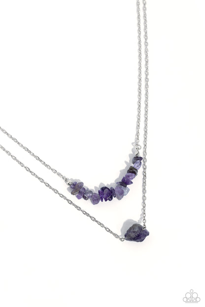 Chiseled Caliber - purple - Paparazzi necklace