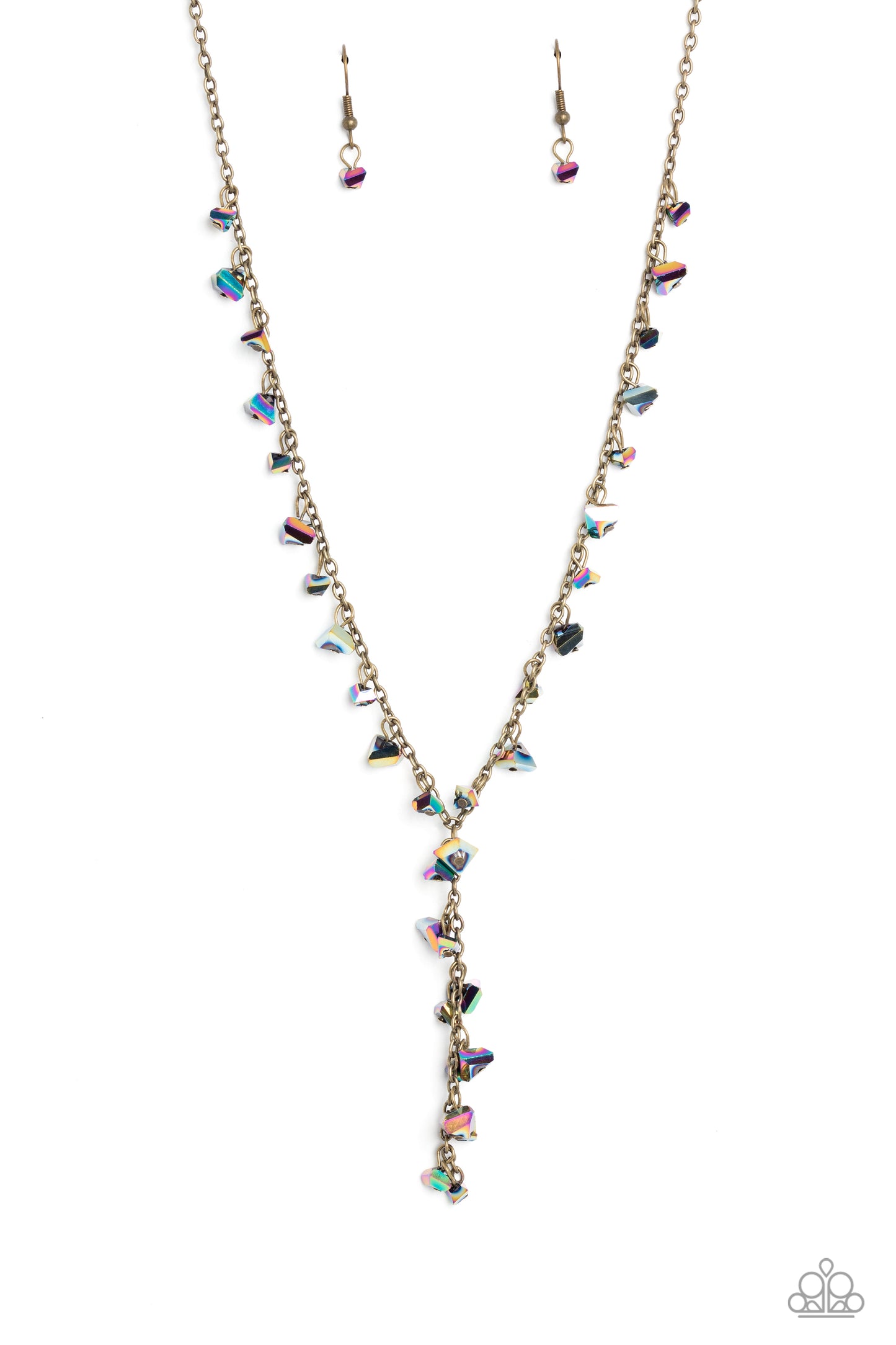 Chiseled Catwalk - brass - Paparazzi necklace