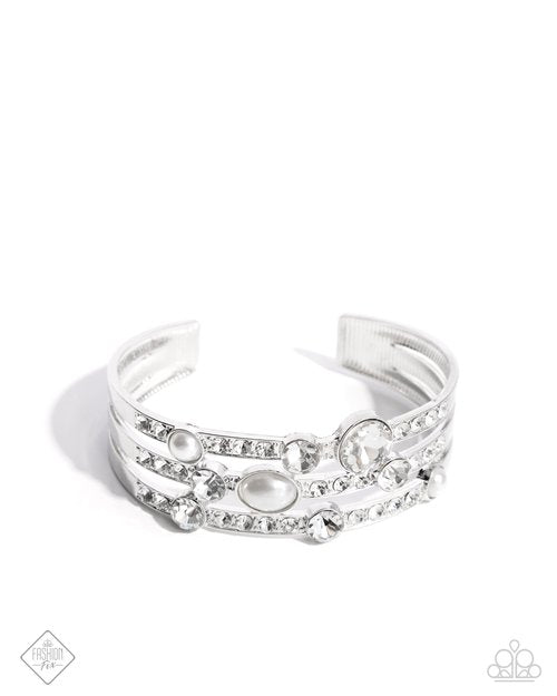 Classy Chance - white - Paparazzi bracelet