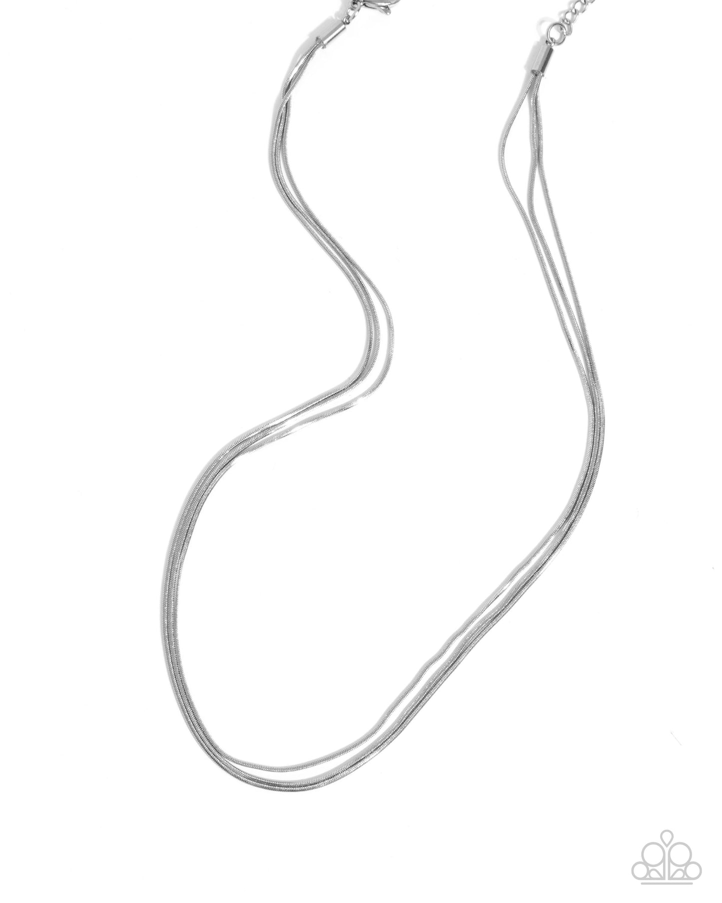 Classy Companion - silver - Paparazzi necklace