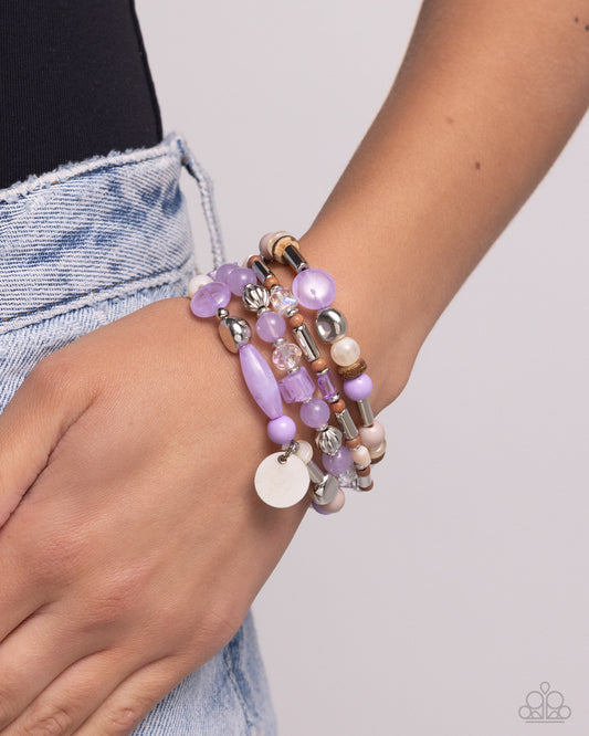 Cloudy Chic - purple - Paparazzi bracelet