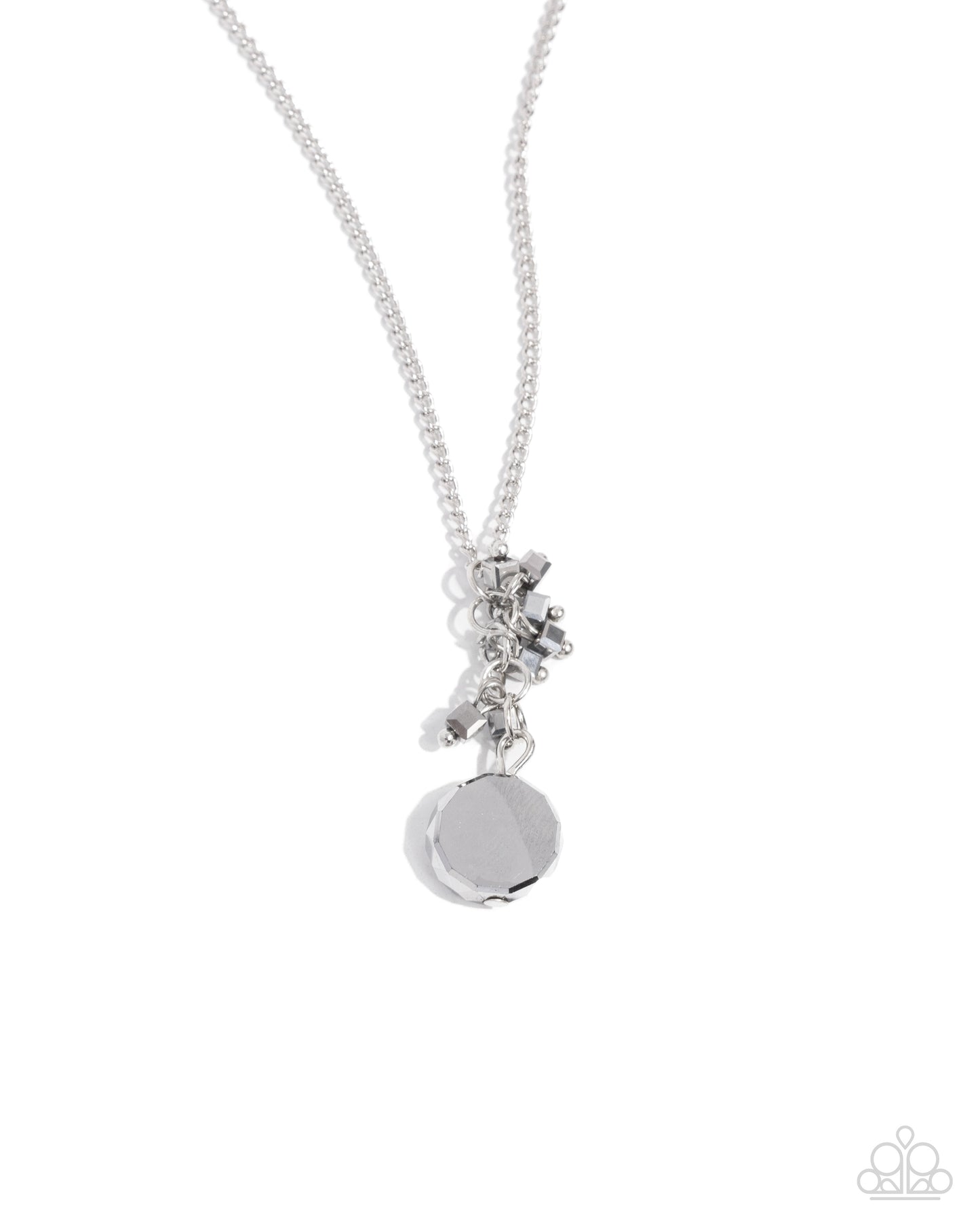 Clustered Candescence - silver - Paparazzi necklace