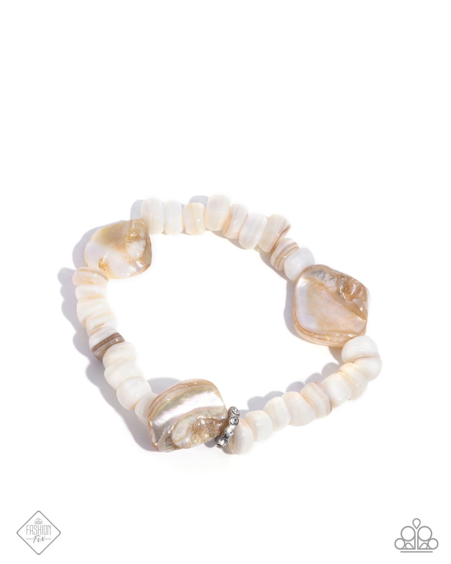 Coastal Caliber - white - Paparazzi bracelet