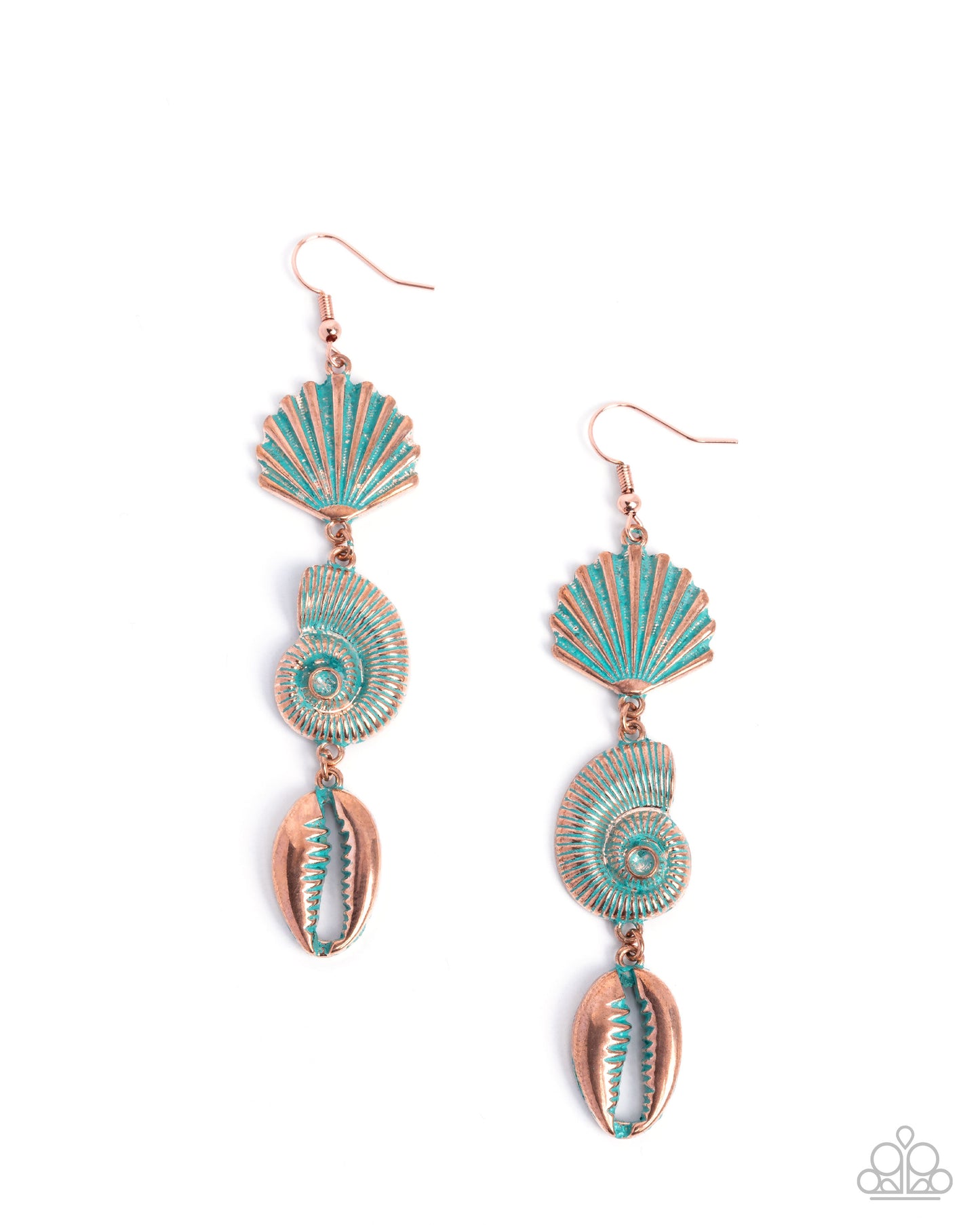 Coastal Charisma - copper - Paparazzi earrings