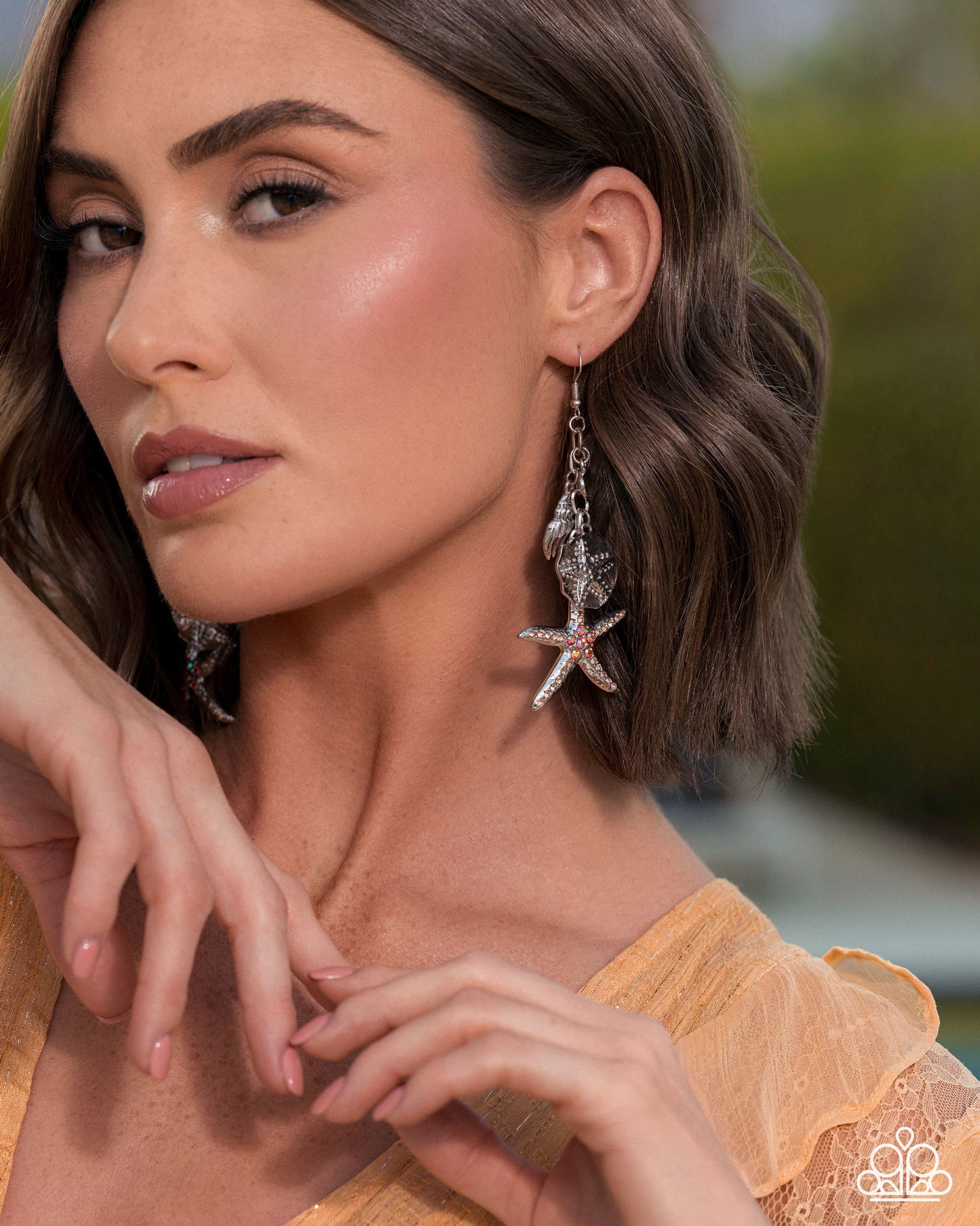 Coastal Community - orange - Paparazzi earrings