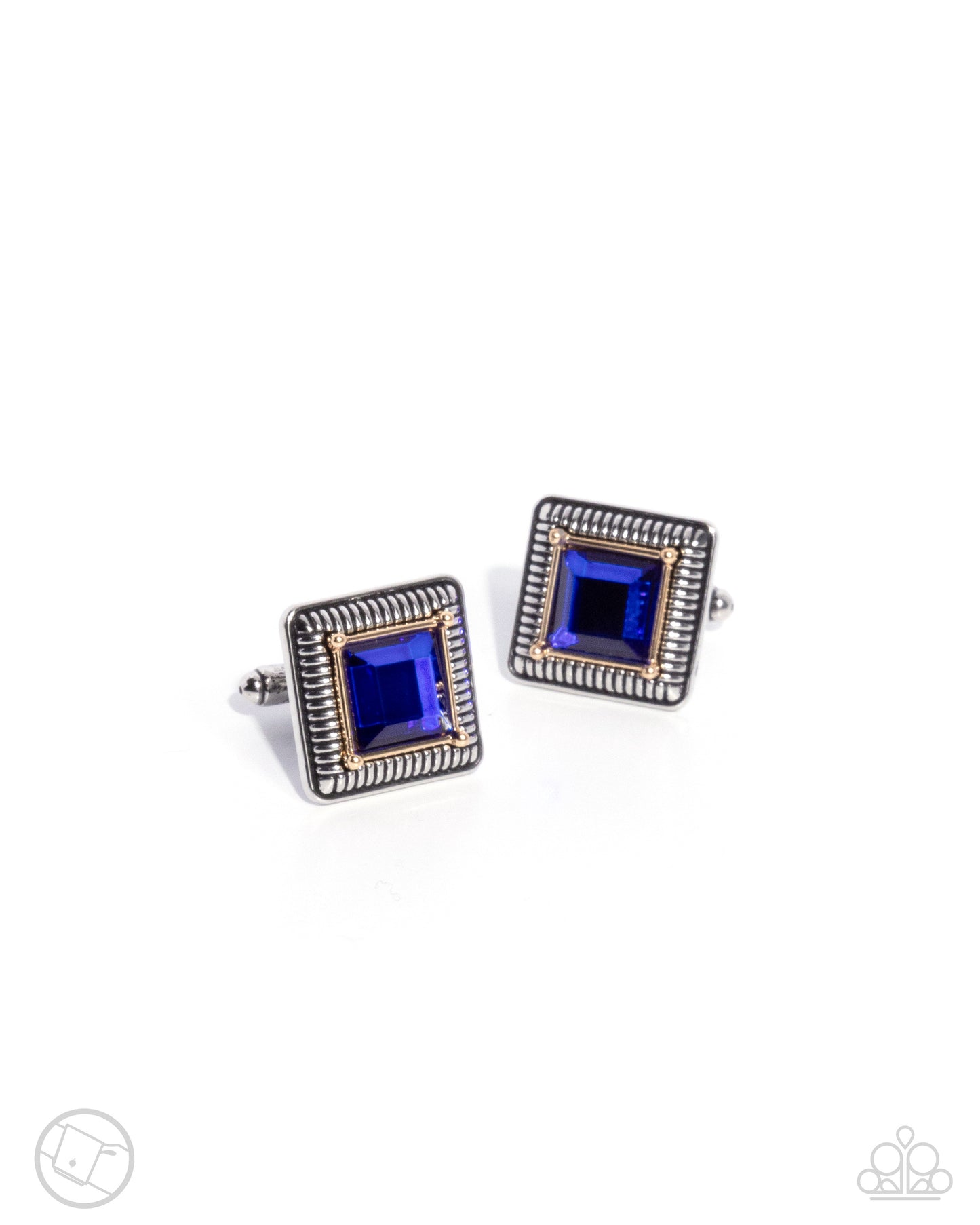 Collectors Cuff Links - blue - Paparazzi MENS cufflinks