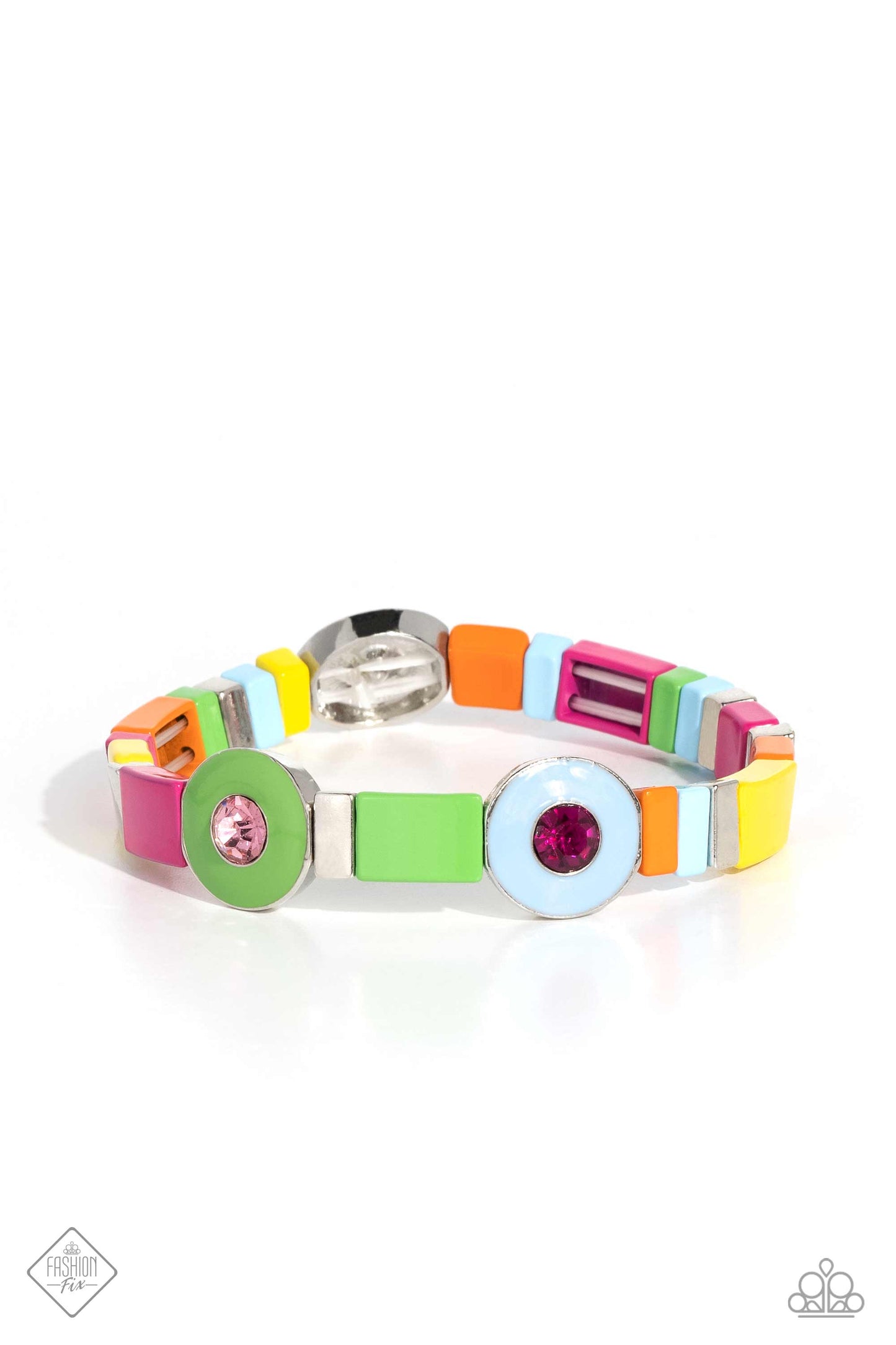 Colorblock Cameo - multi - Paparazzi bracelet