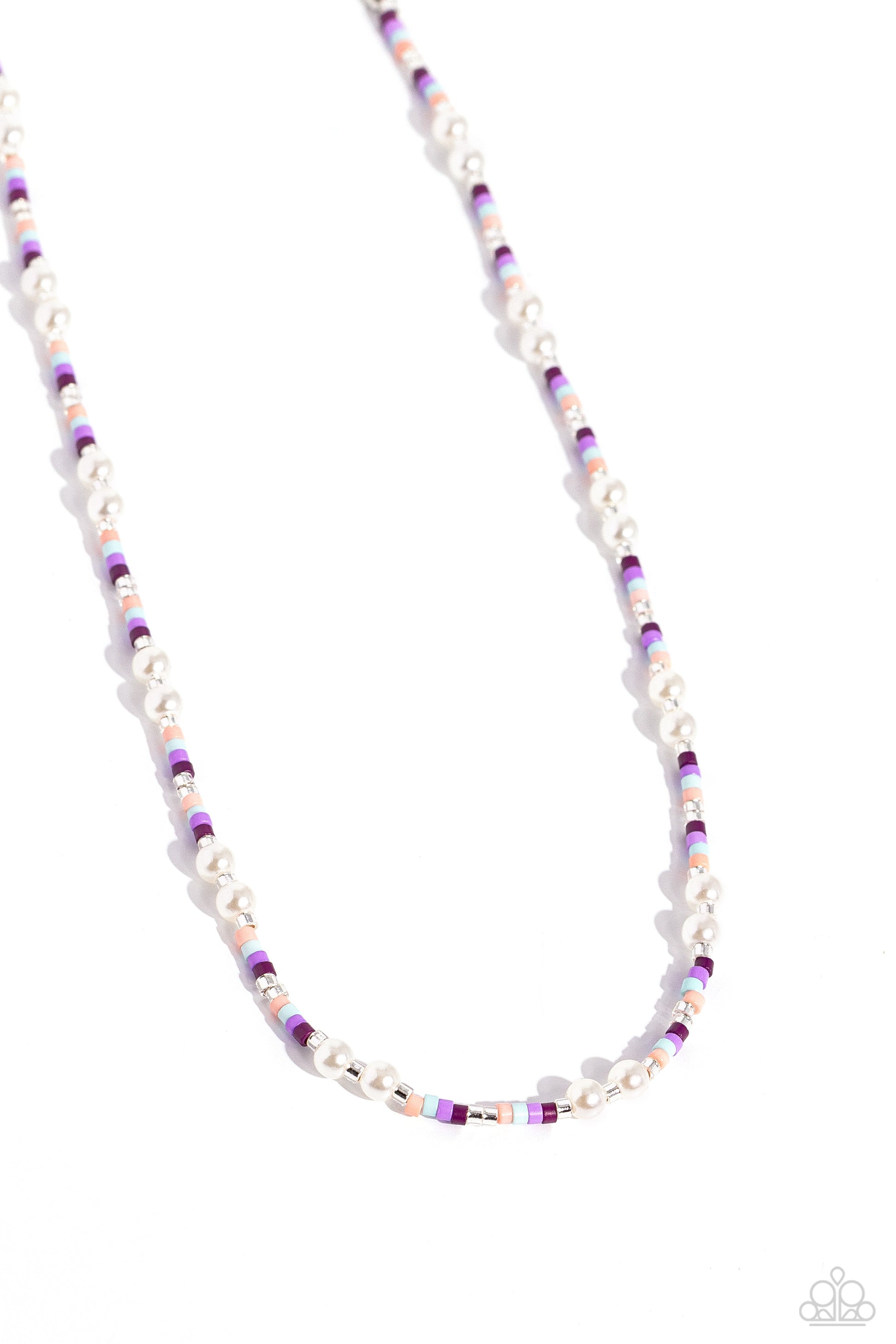 Colorblock Charm - purple - Paparazzi necklace